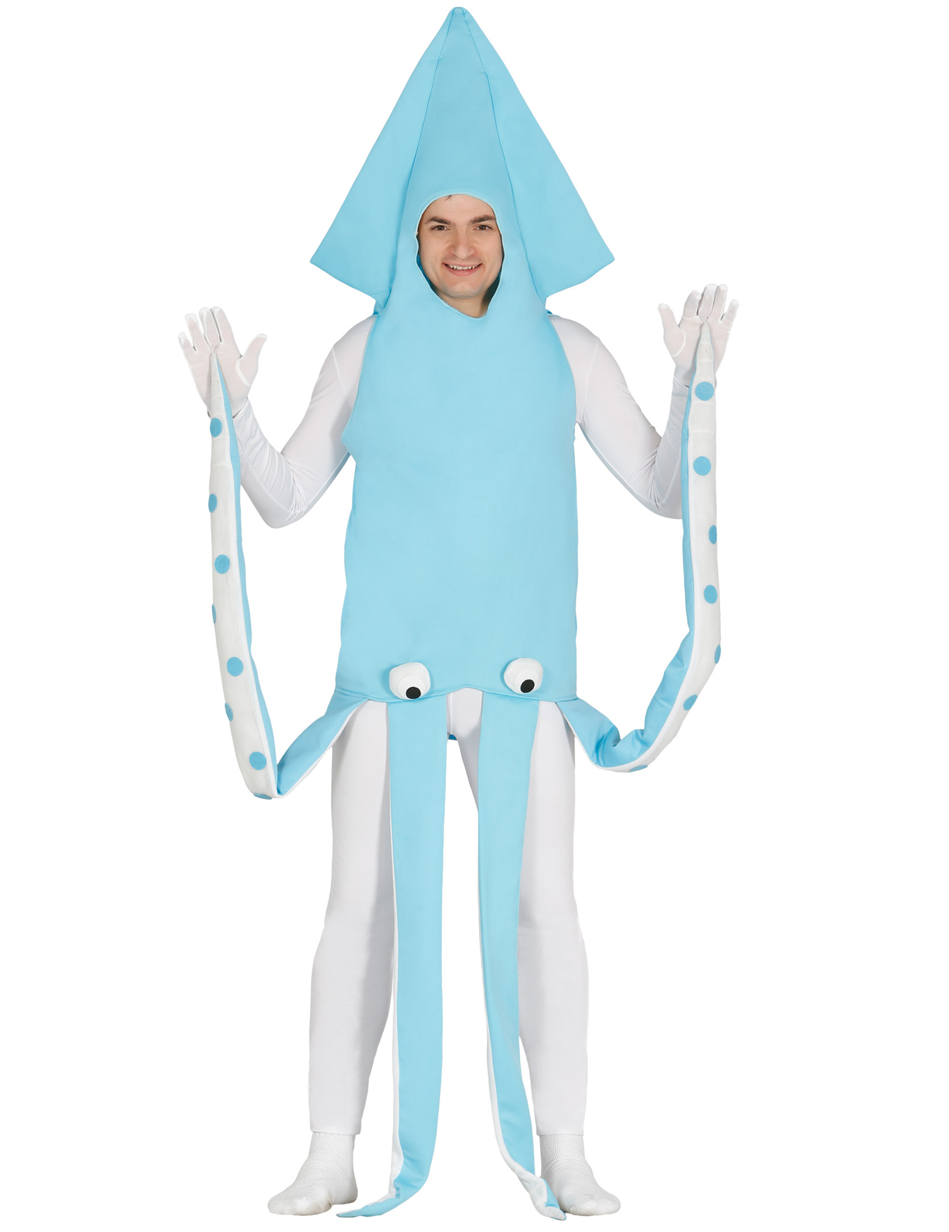 Déguisement calamar bleu adulte