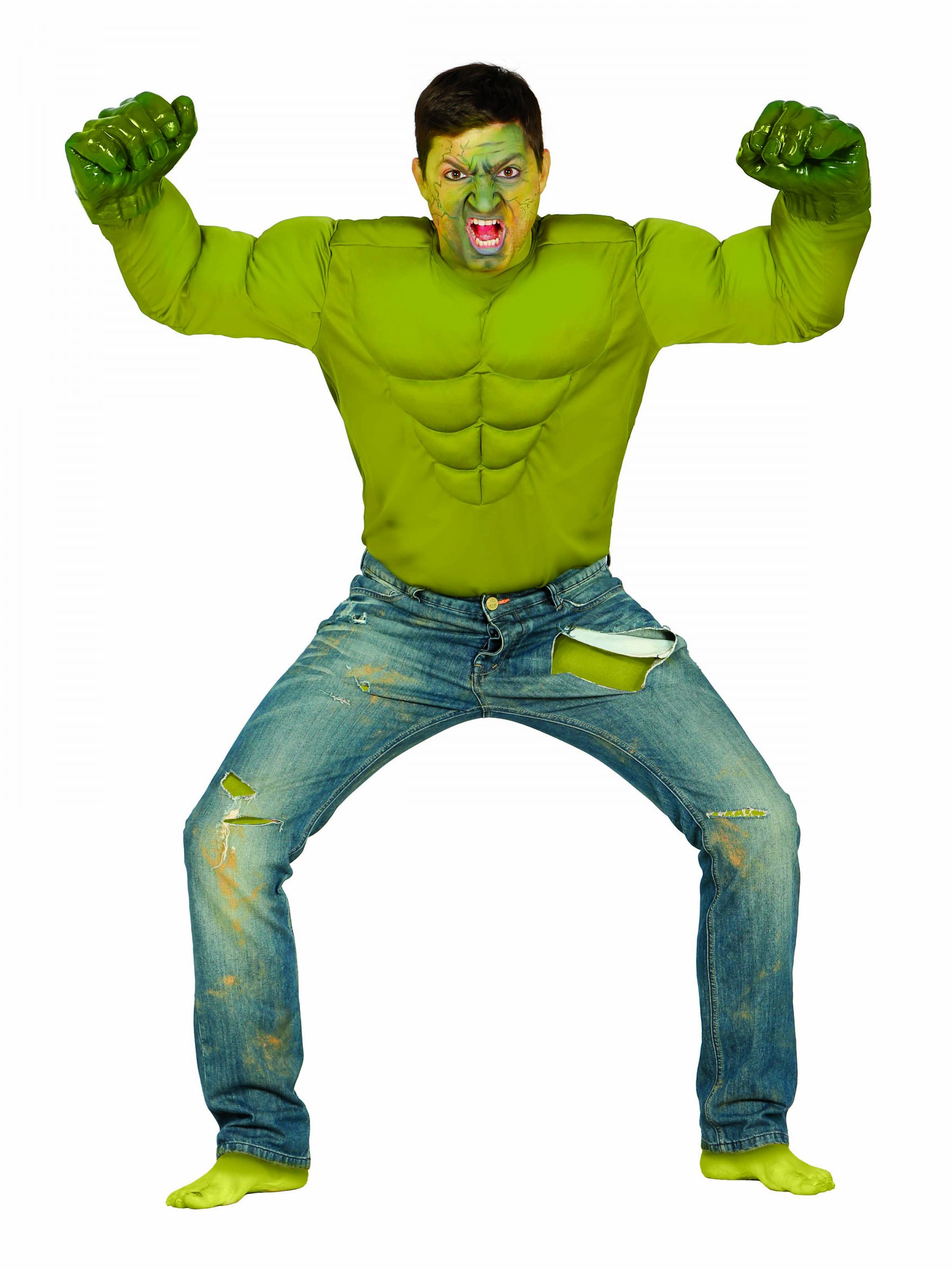 Déguisement monstre vert homme