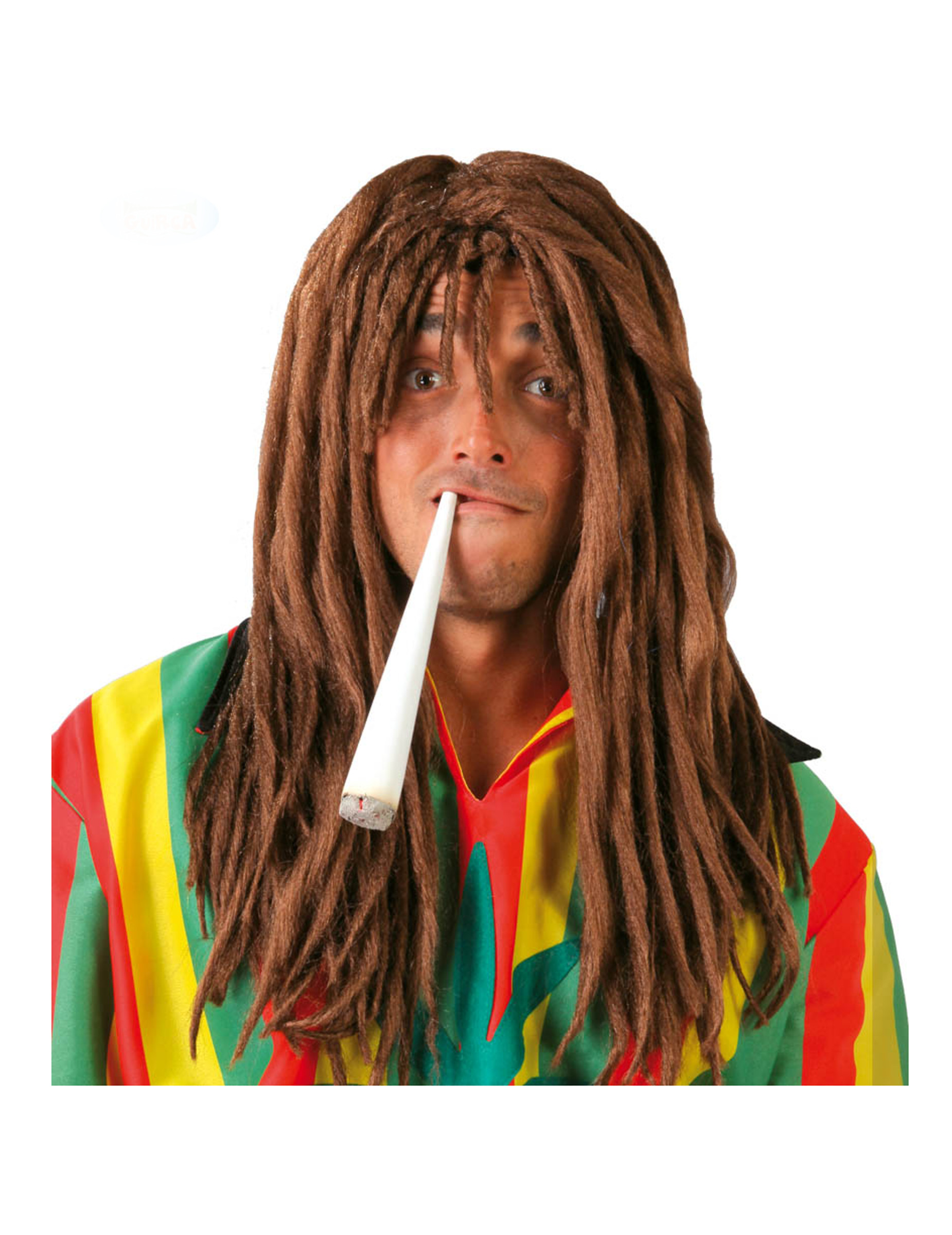 Perruque rasta blonde adulte