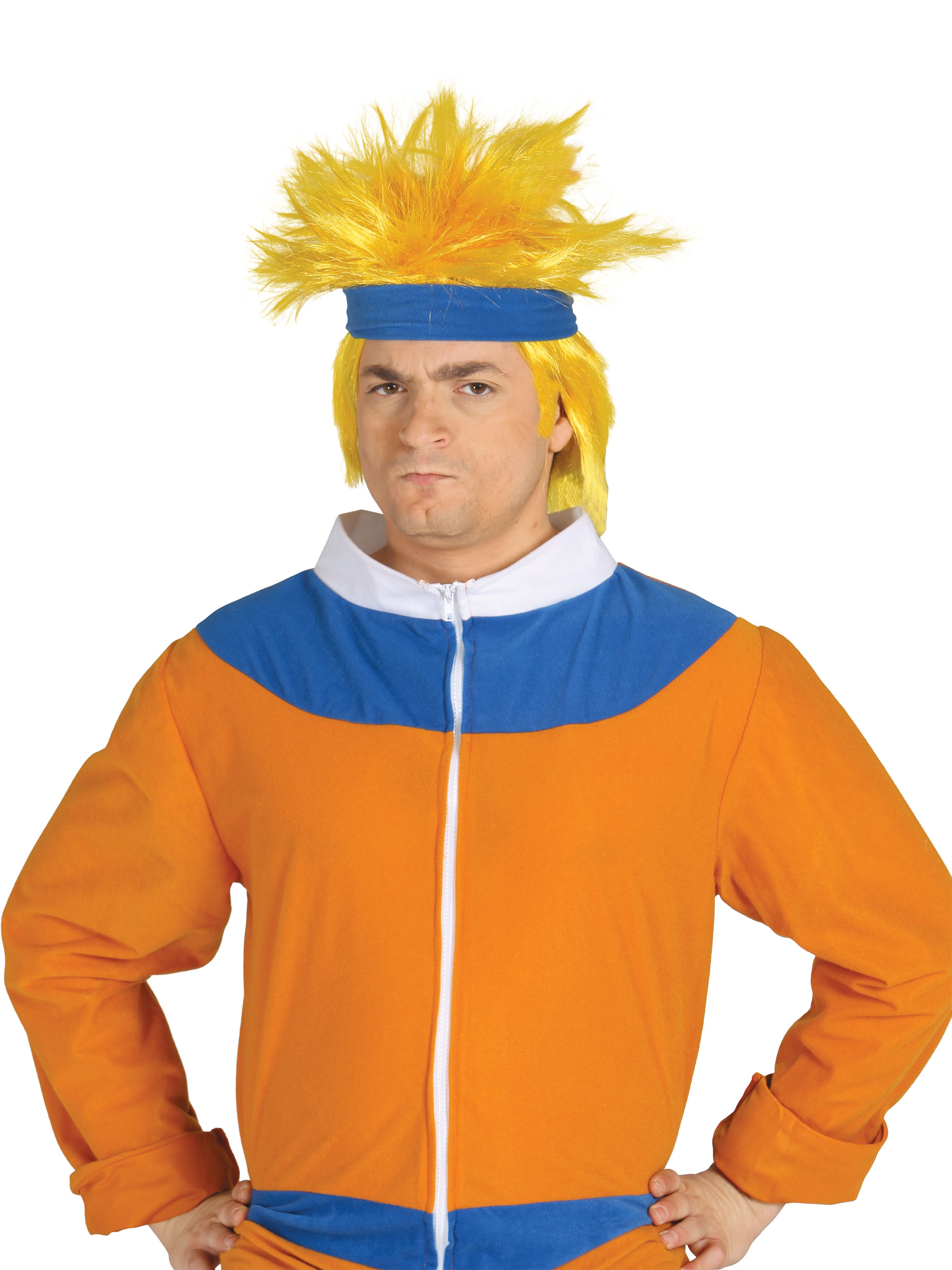 Perruque manga dragon adulte