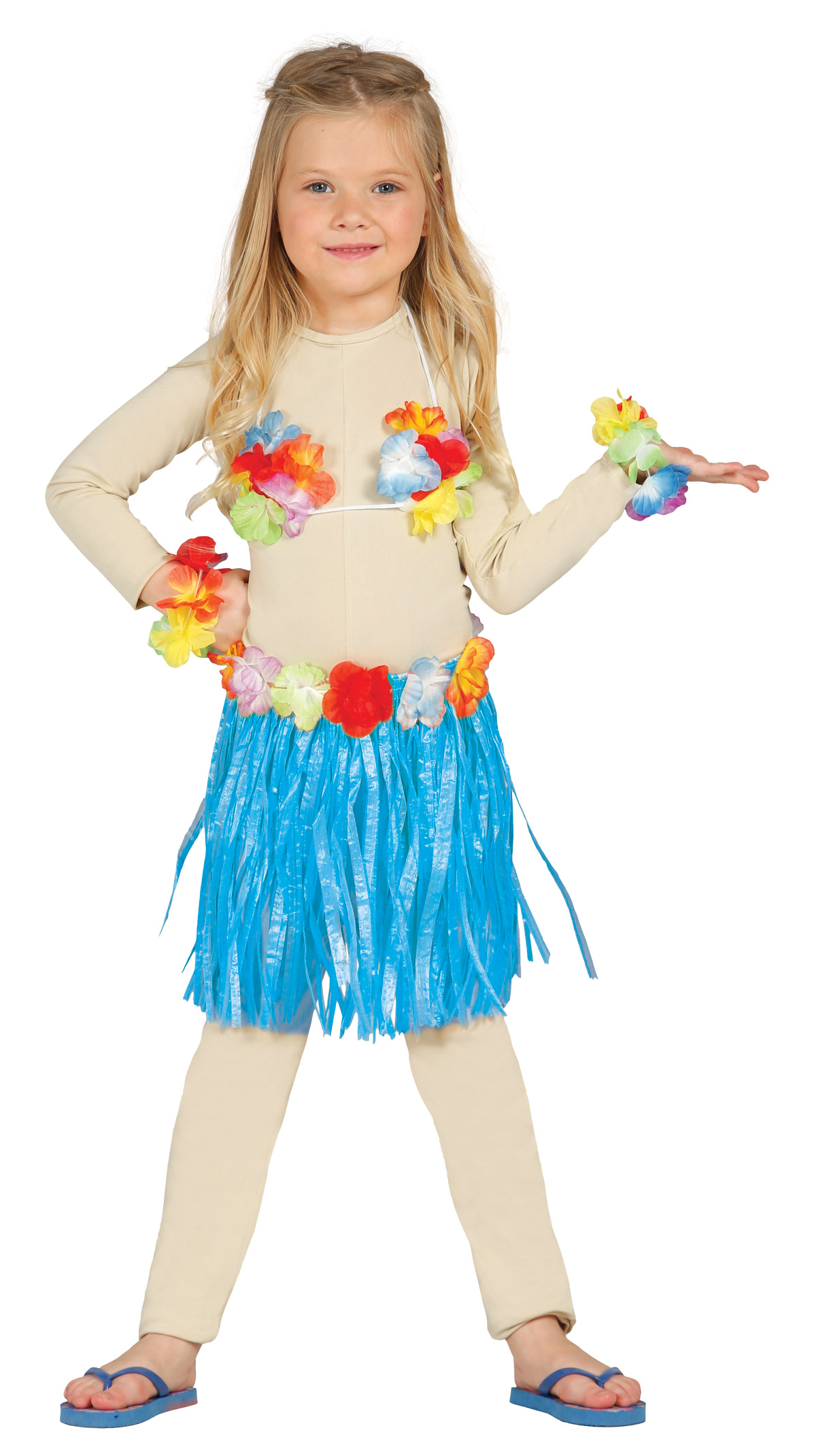 Kit hawaïen bleu enfant