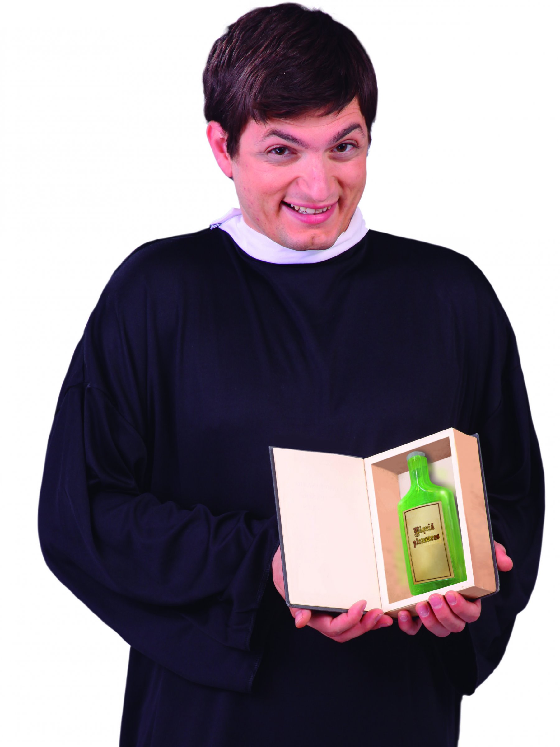 Livre avec bouteille cachée