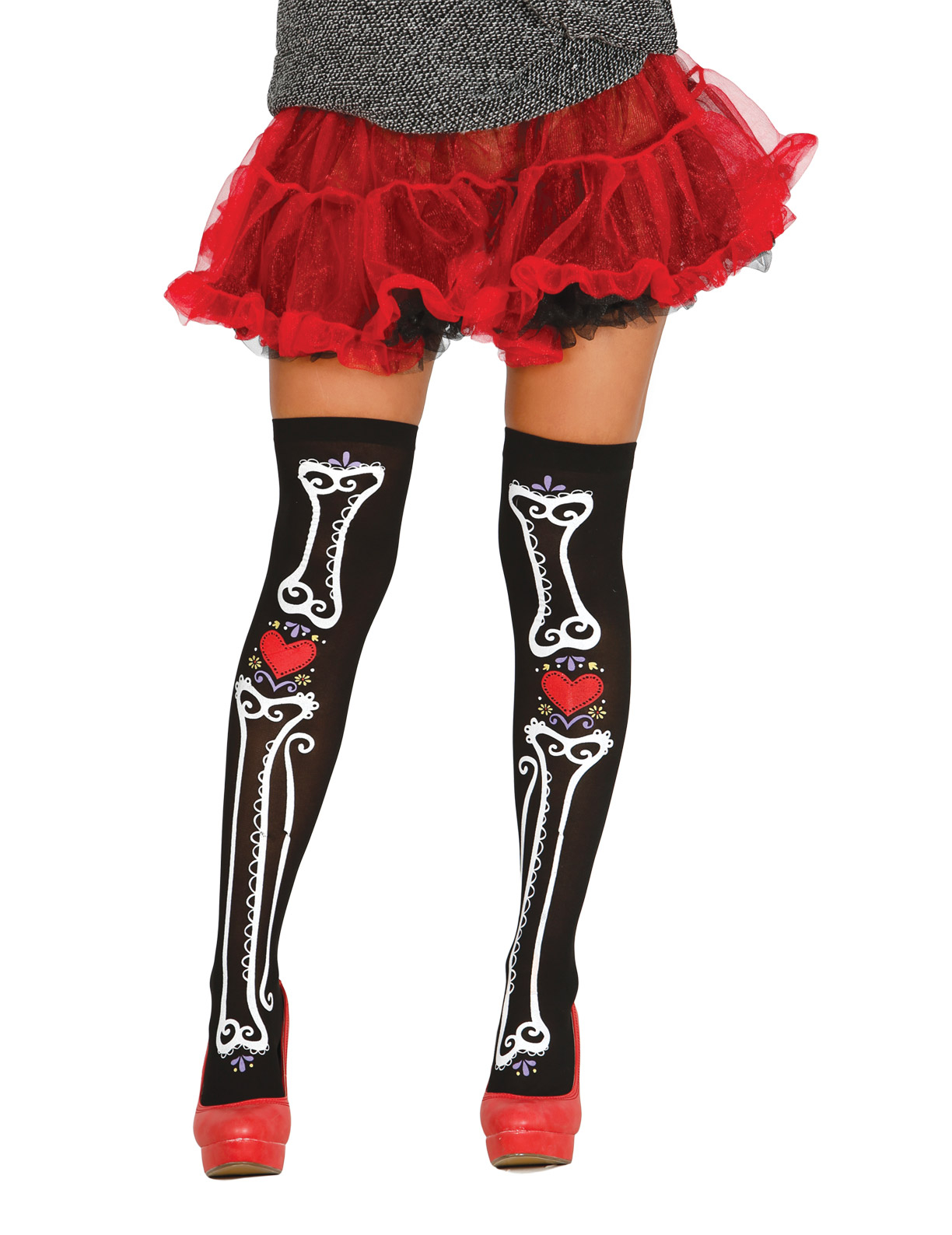 Bas squelette femme Dia de los muertos