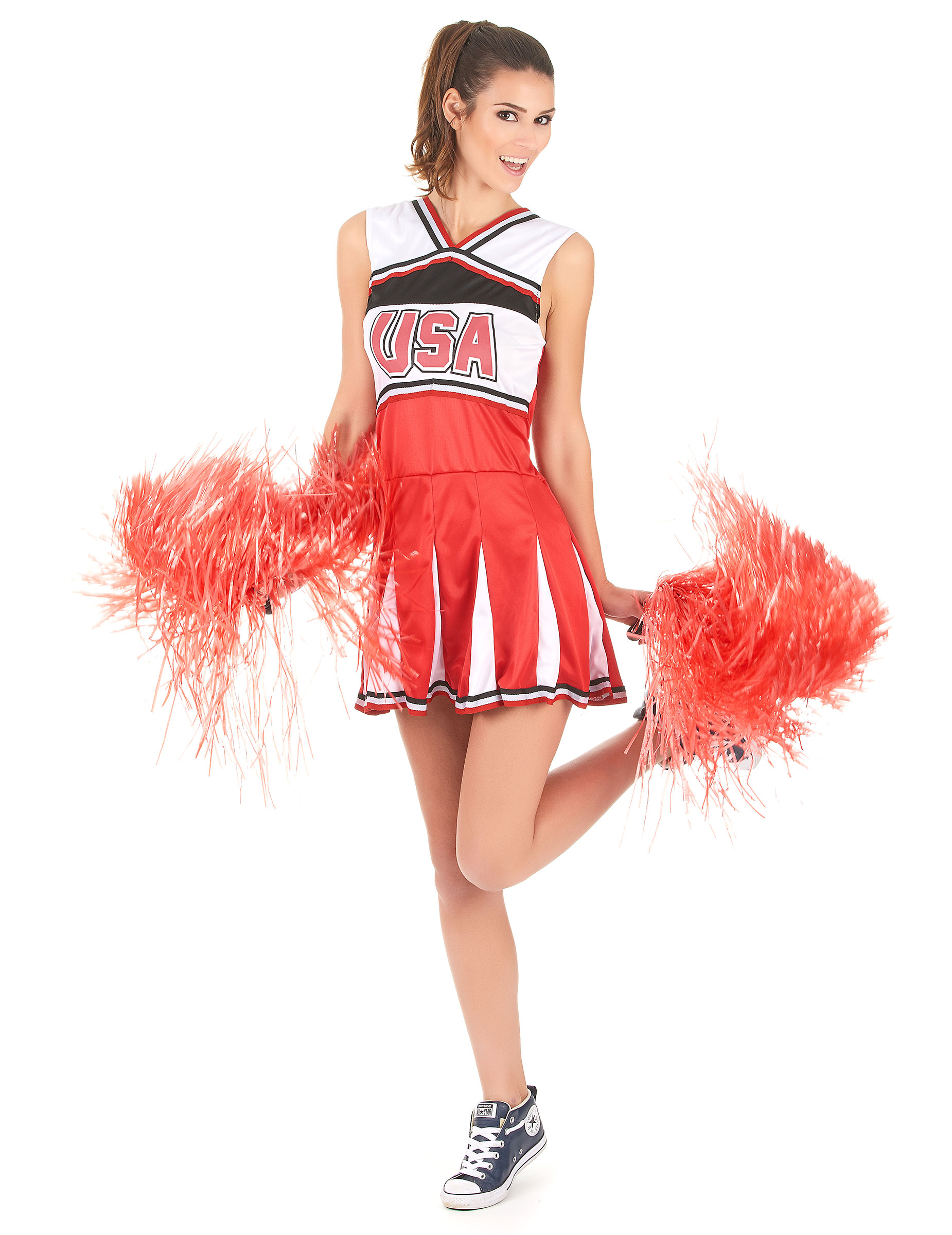 Déguisement pompom girl USA femme