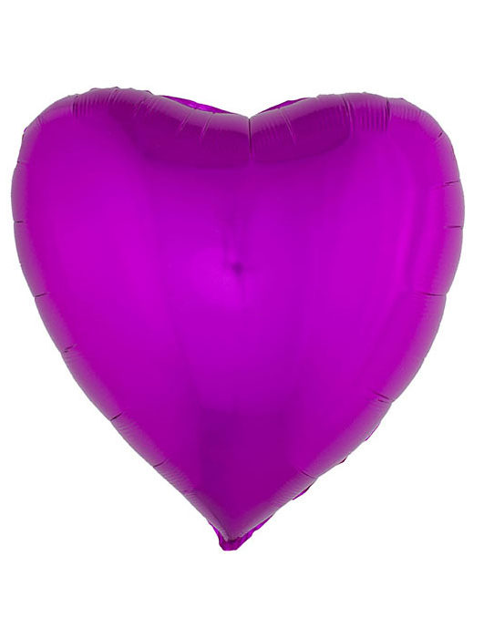 Ballon aluminium coeur rose fuchsia 45 cm