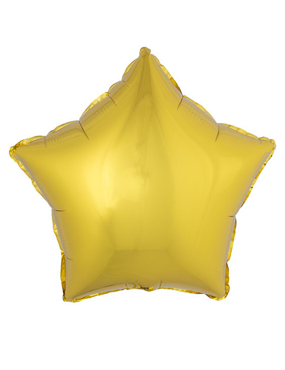 Ballon aluminium étoile dorée 45 cm