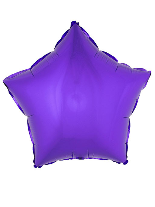 Ballon aluminium étoile violet 45 cm