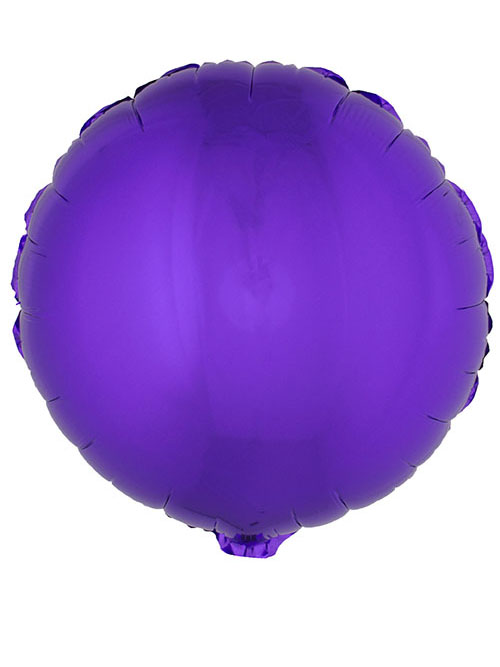 Ballon aluminium rond violet 45 cm