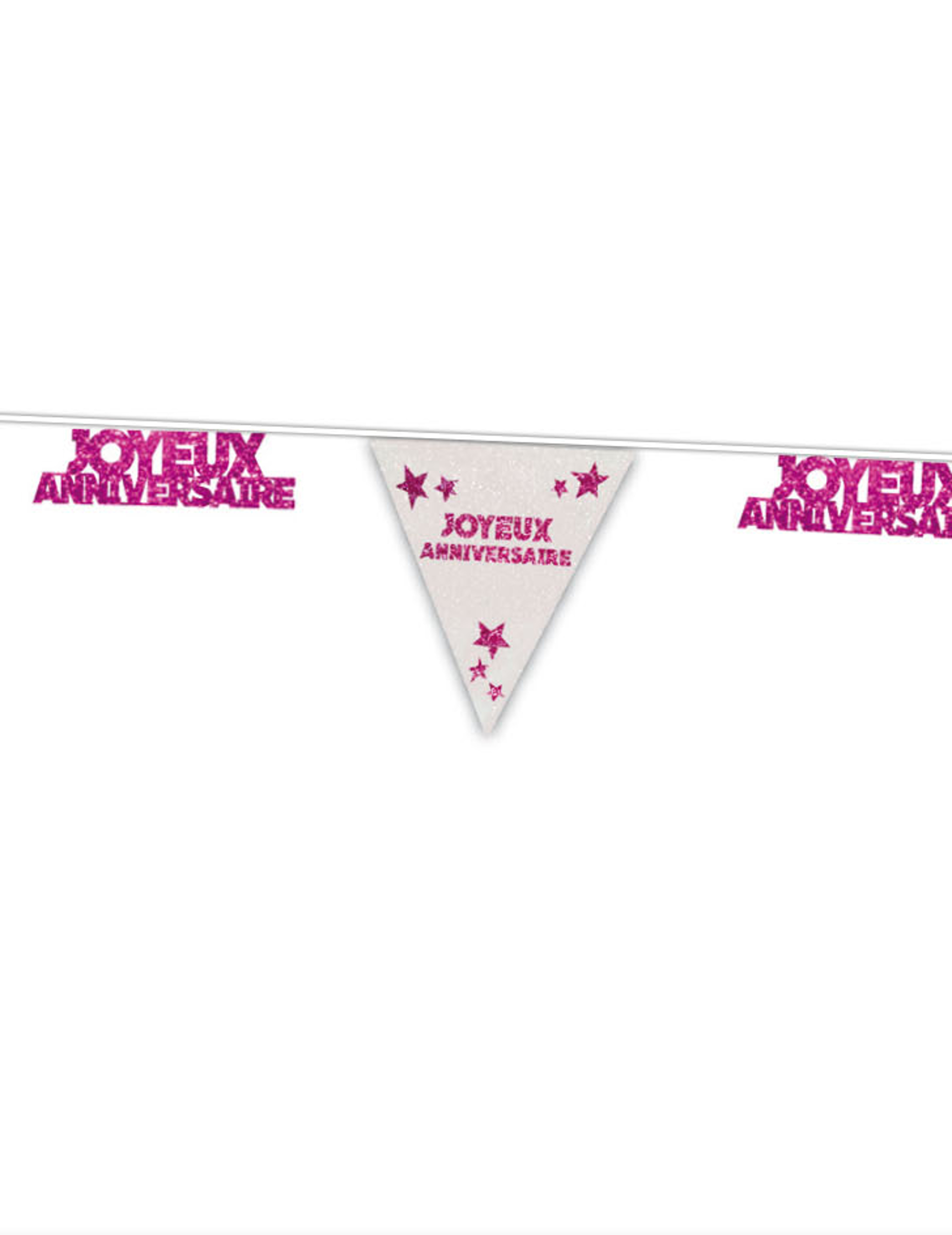 Guirlande rose Joyeux Anniversaire