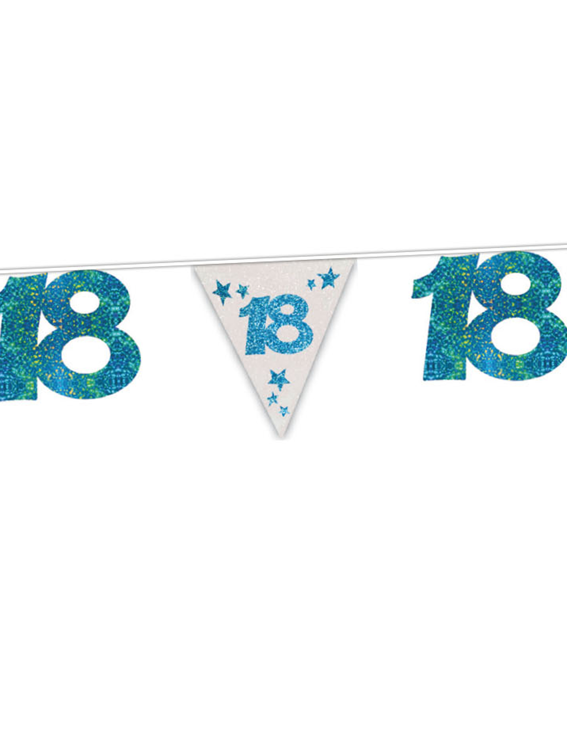 Guirlande bleue à paillettes 18 ans 6 m