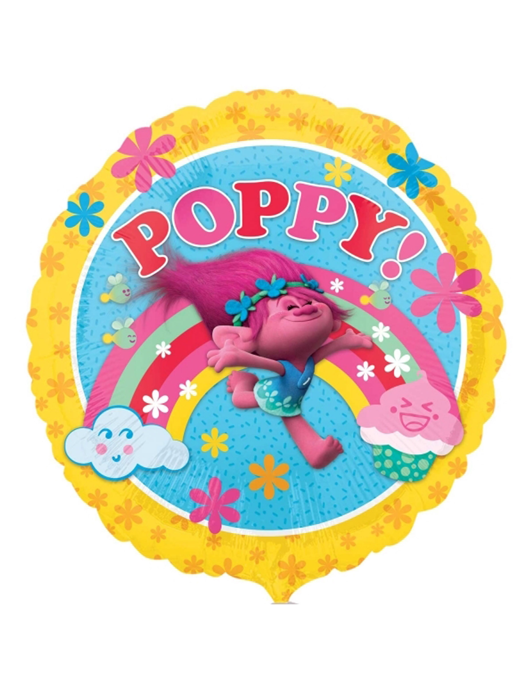 Ballon aluminium Poppy Trolls 43 cm