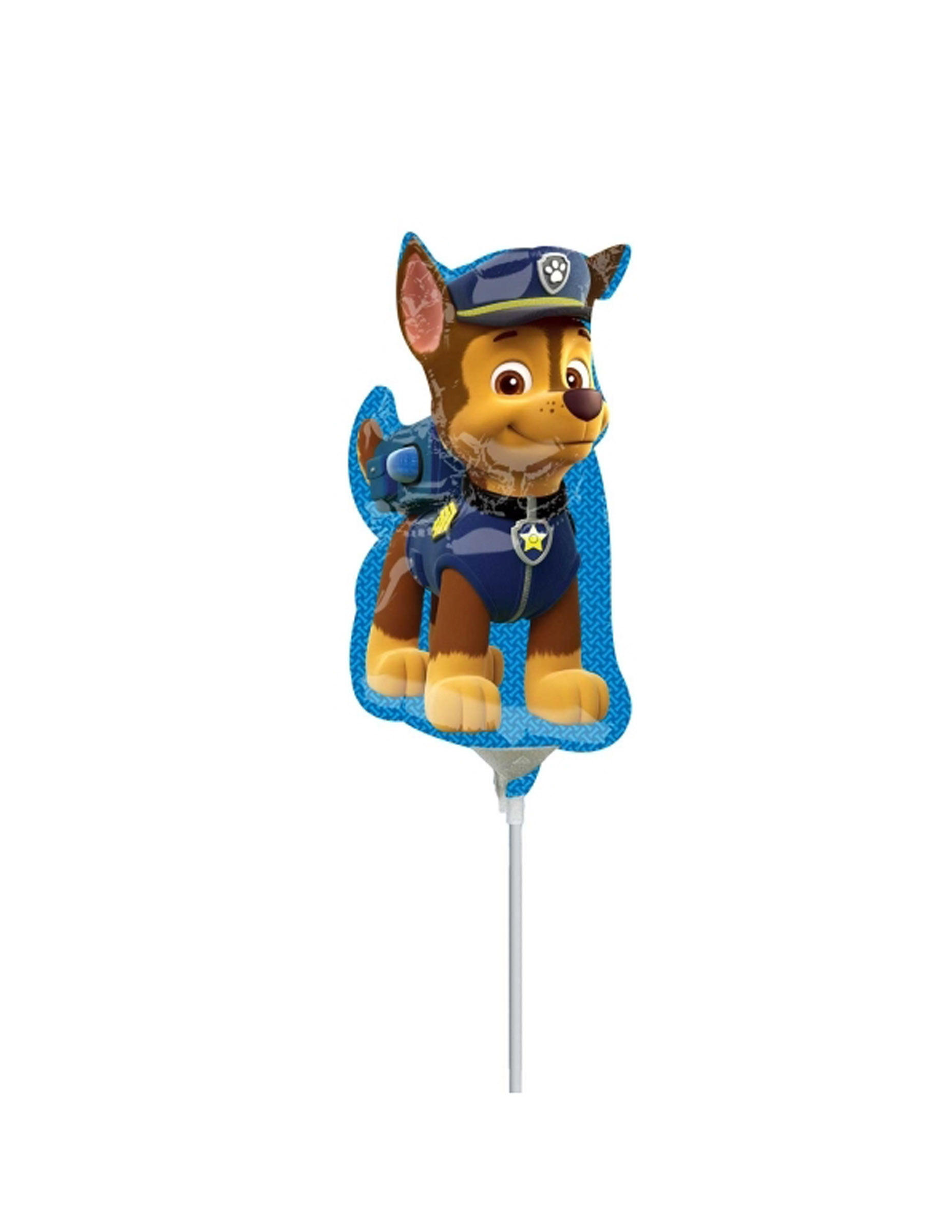 Petit ballon aluminium Chase Pat'Patrouille  gonflé