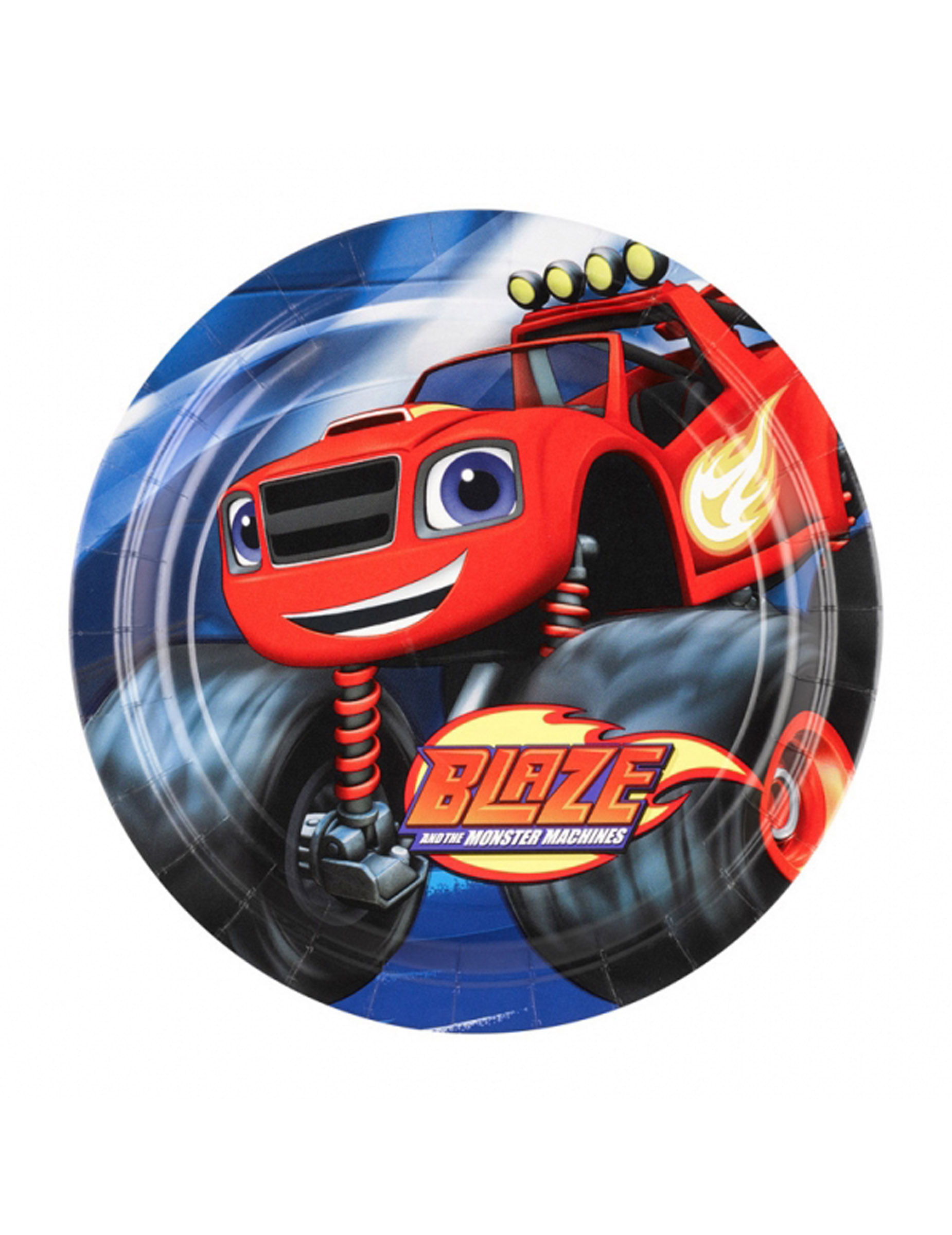 8 Assiettes en carton Blaze et les Monster Machines 23 cm