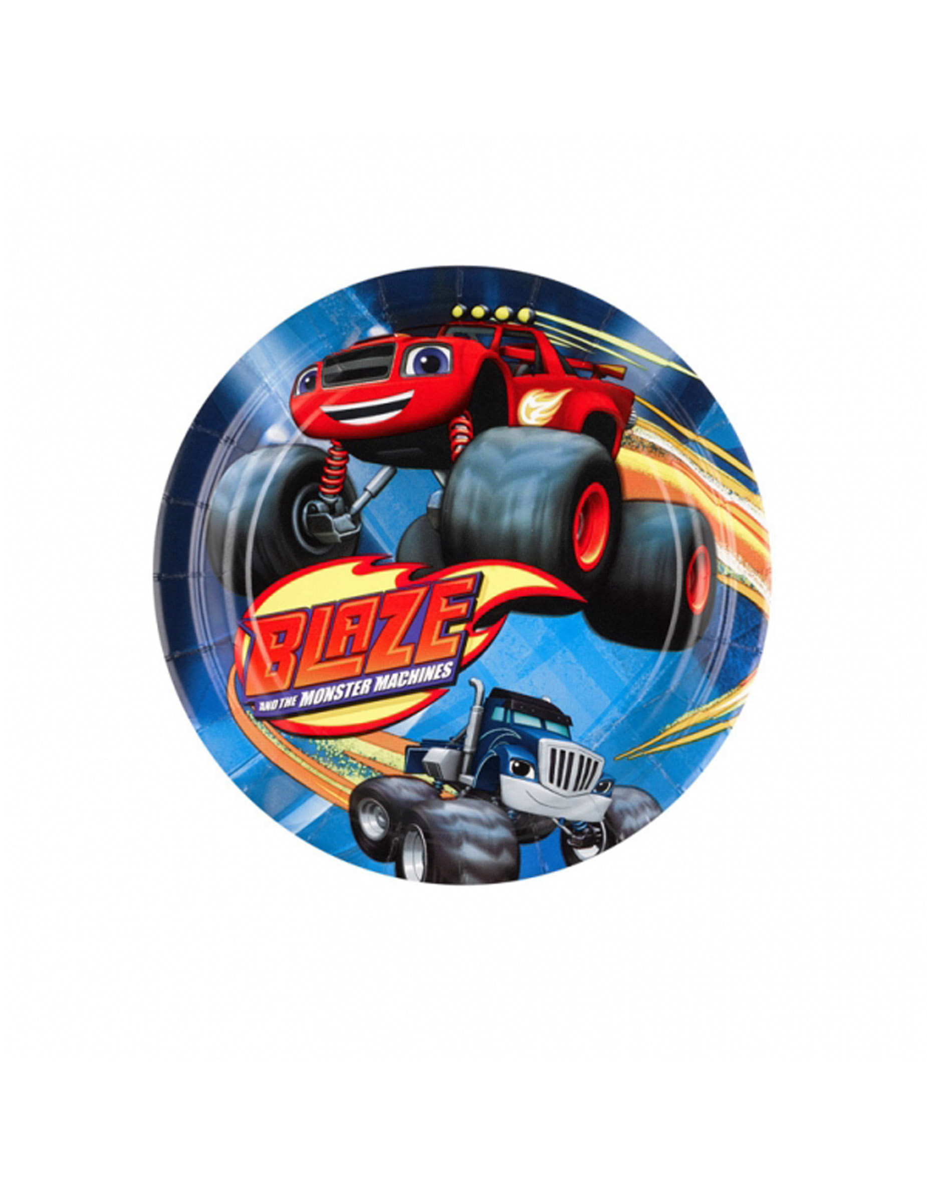 8 Petites assiettes Blaze et les Monster Machines 18 cm