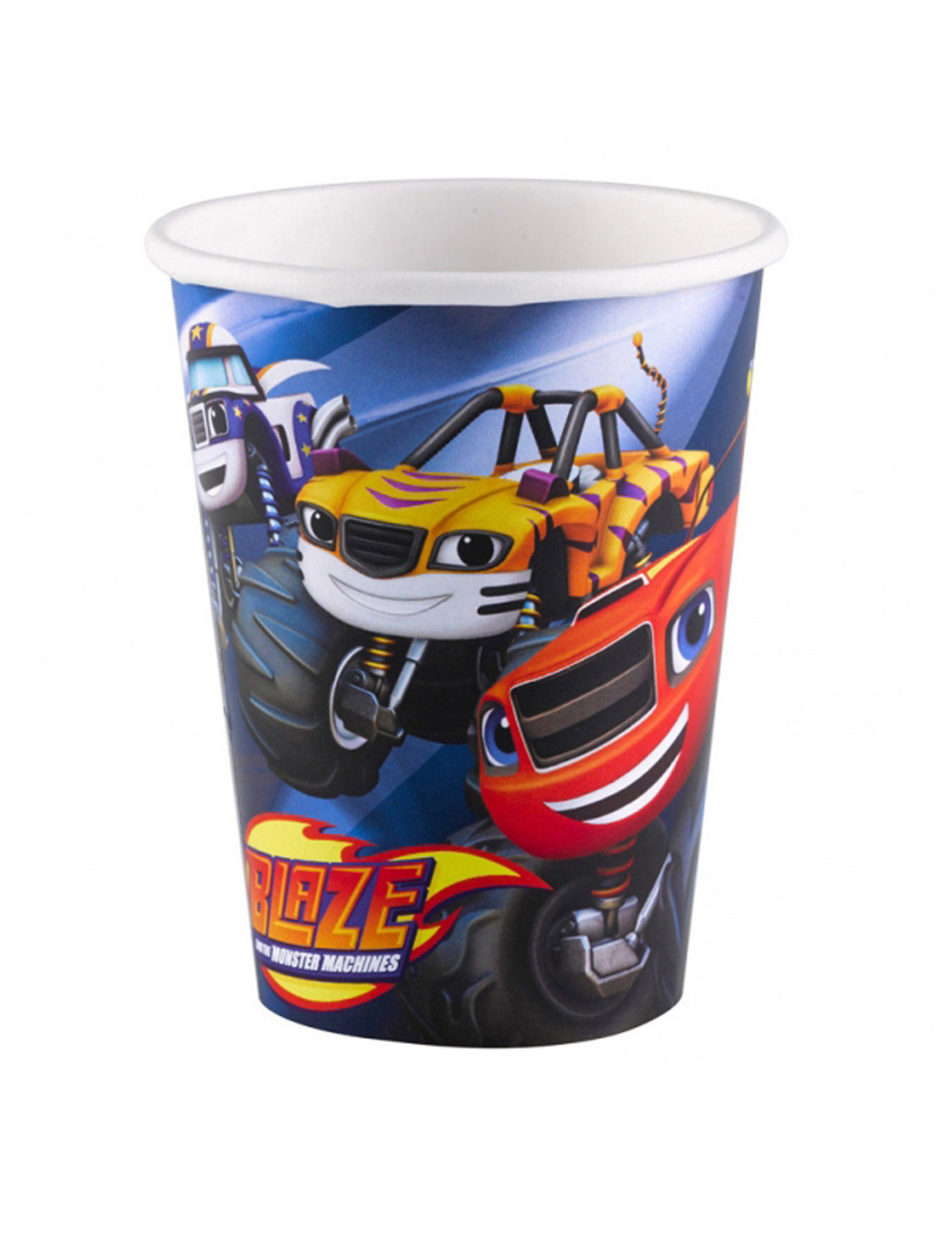 8 Gobelets en carton Blaze et les Monster Machines 266 ml