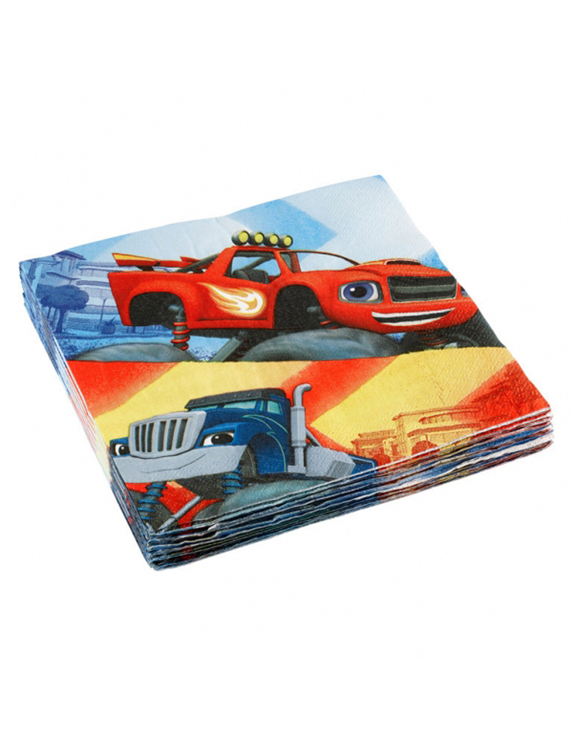 20 Serviettes en papier Blaze et les Monster Machines 33 x 33 cm