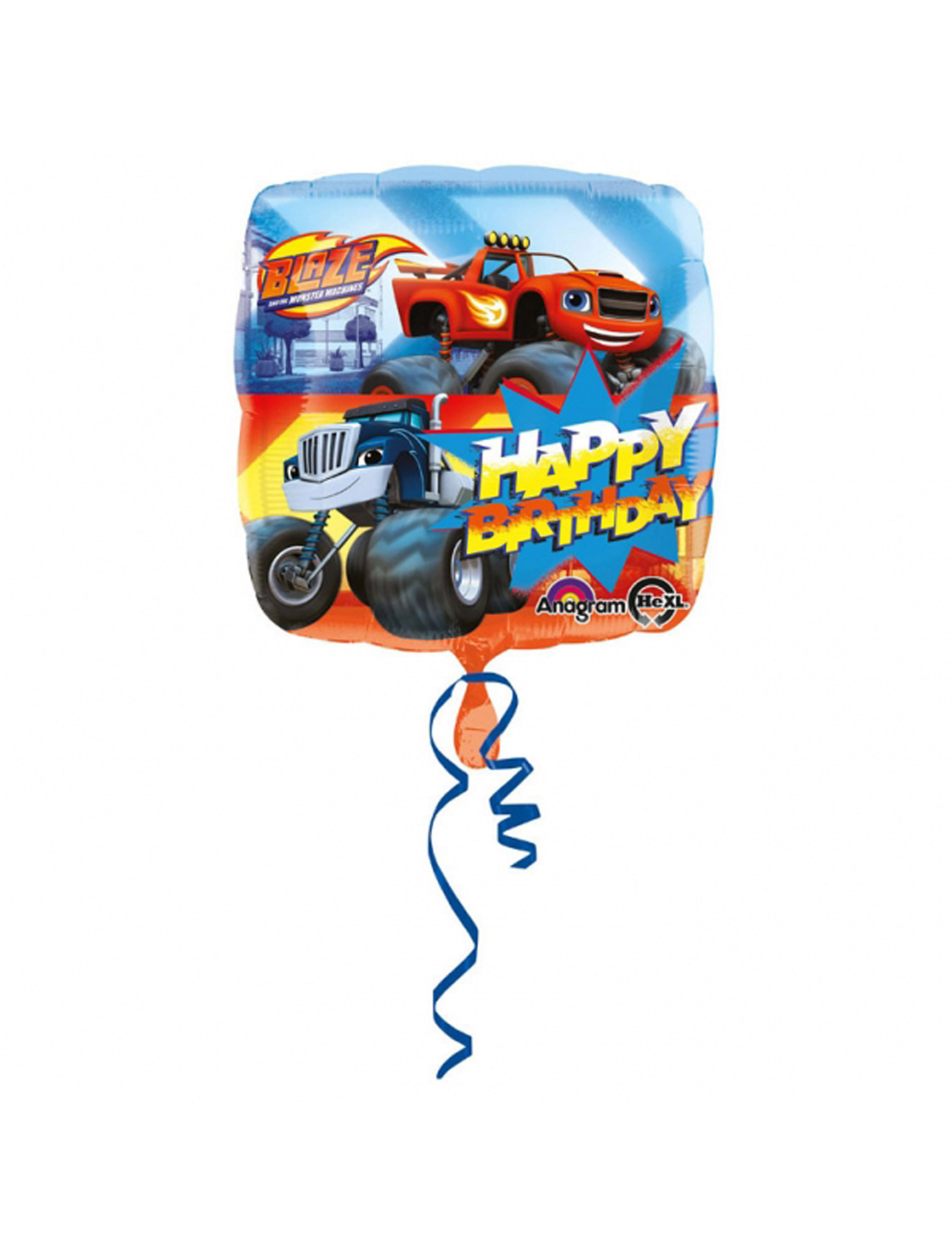 Ballon aluminium Happy Birthday  Blaze et les Monster Machines 43 cm