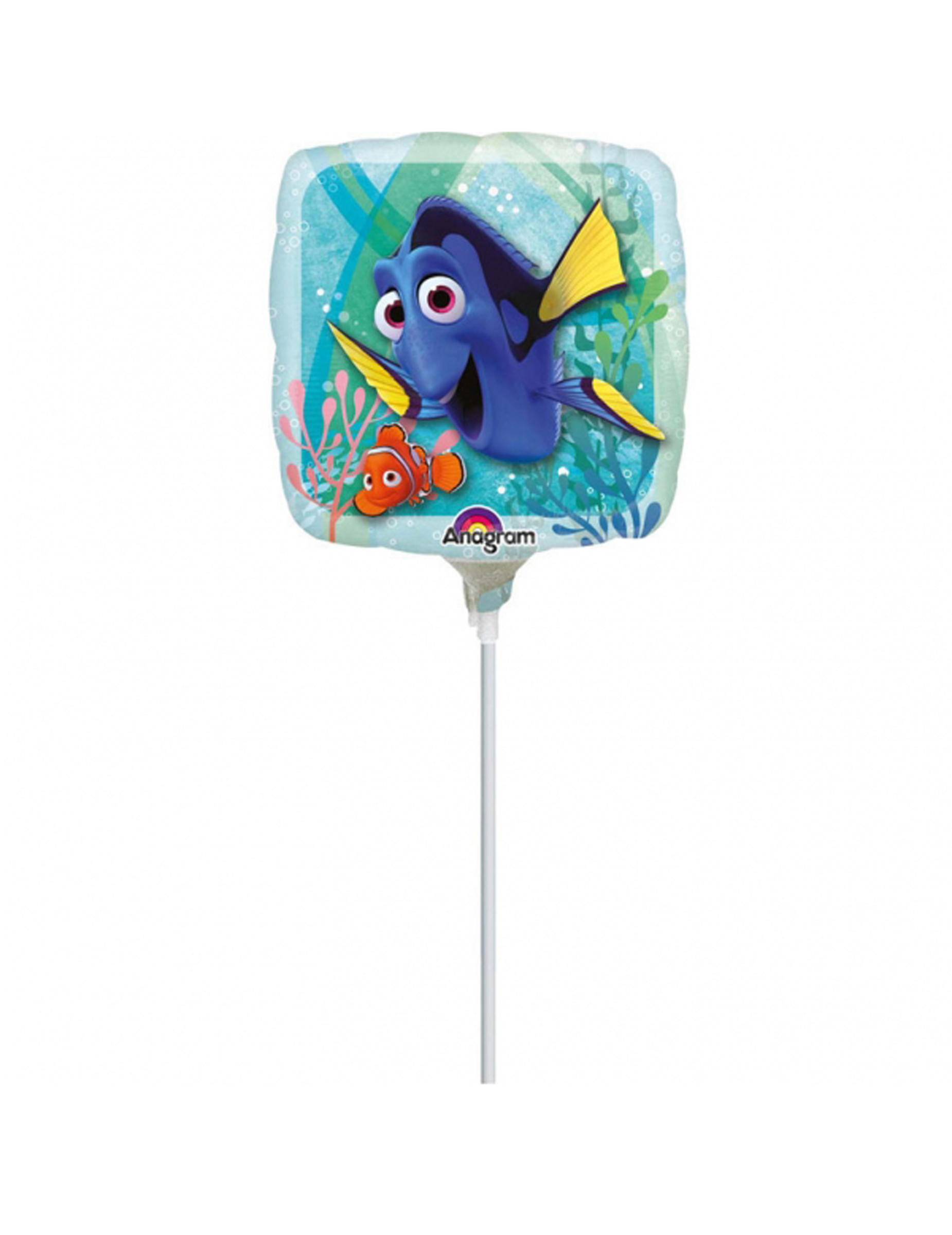 Ballon aluminium carré Le Monde de Dory  gonflé
