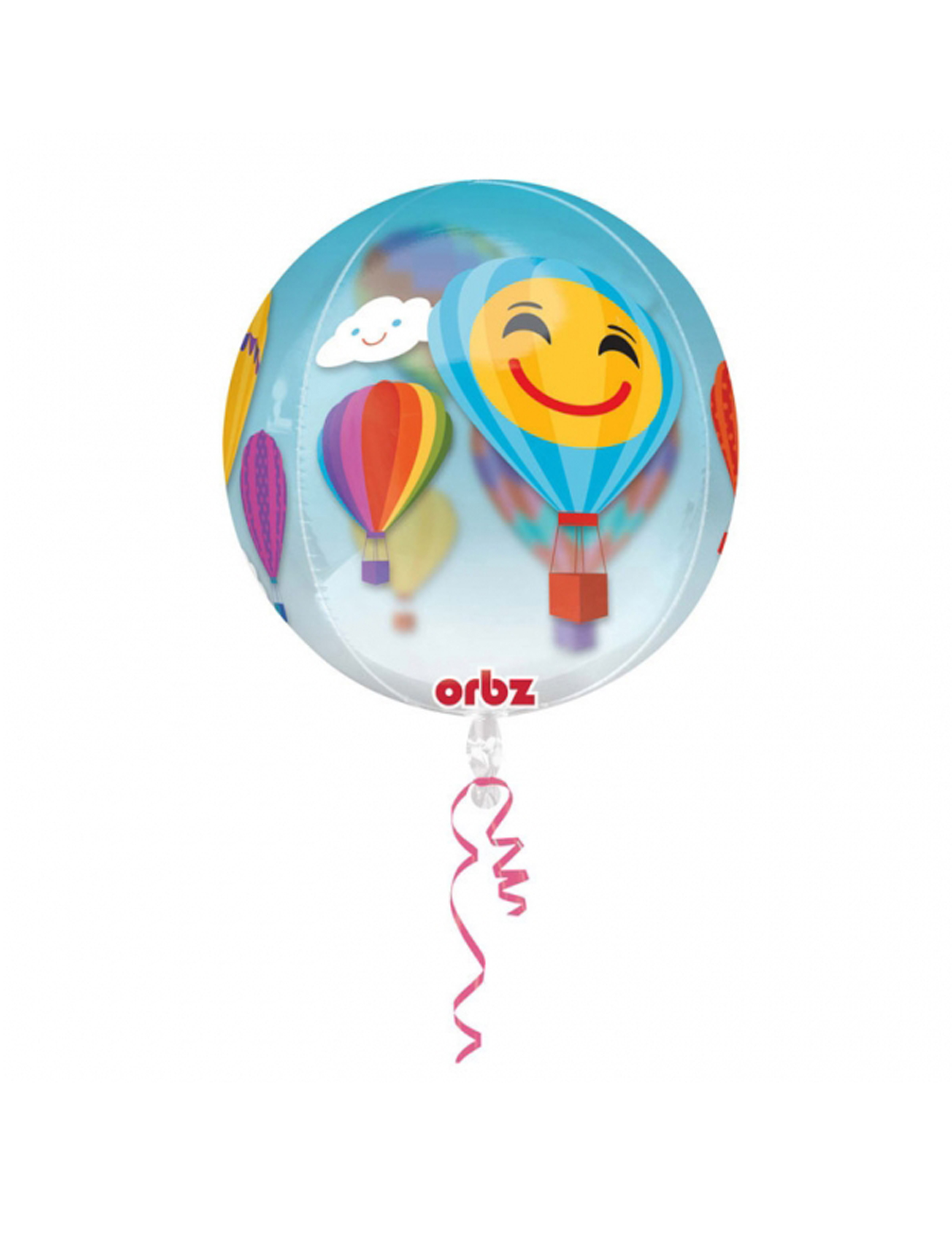 Ballon transparent Montgolfière 40 cm