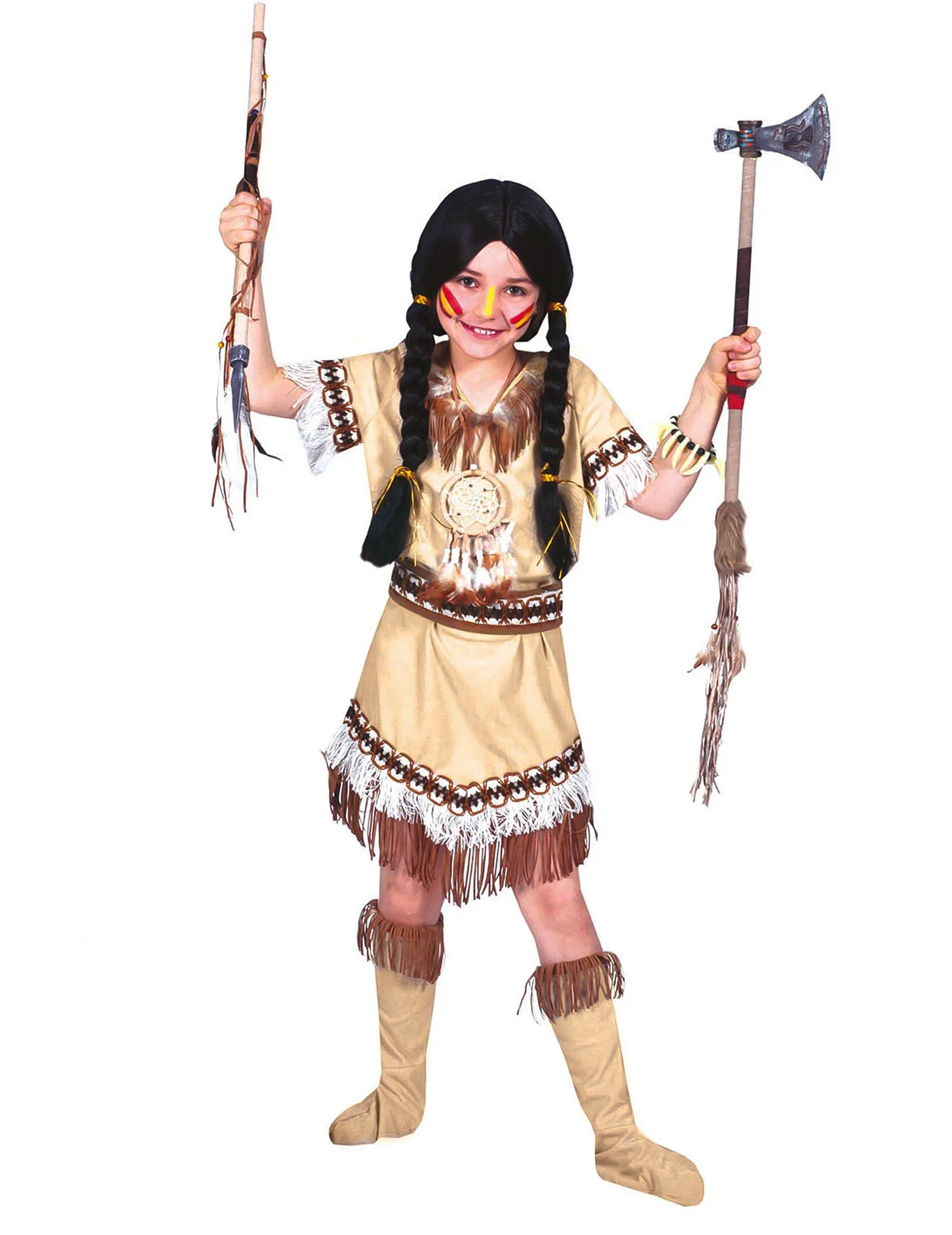 Déguisement indienne à franges fille