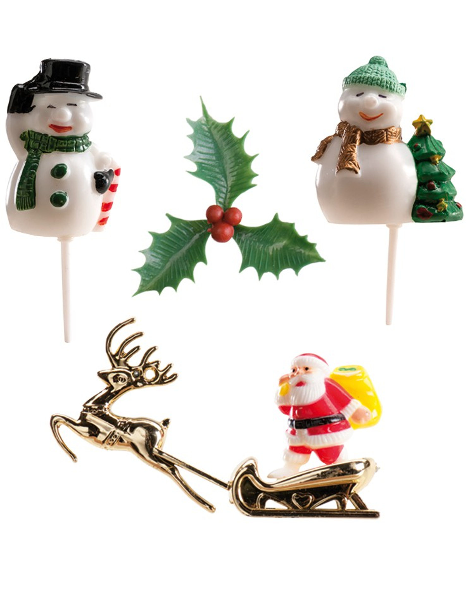 Kit de 6 décorations pour bûche de Noël