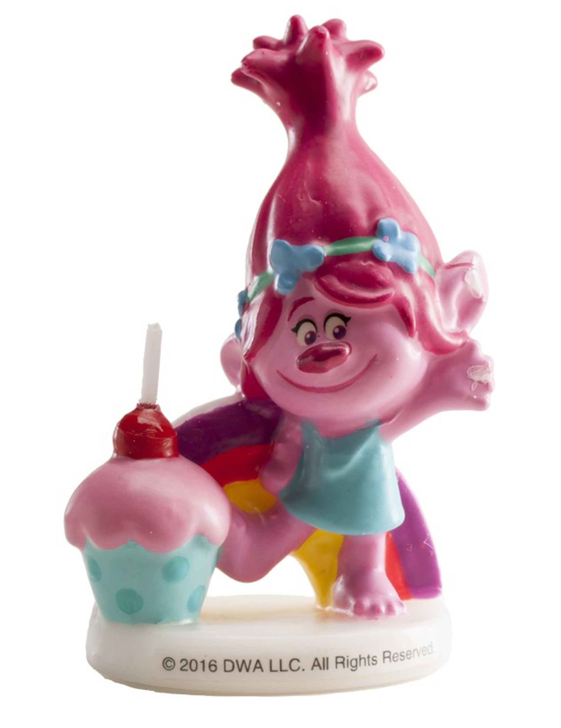 Bougie d'anniversaire Poppy Trolls