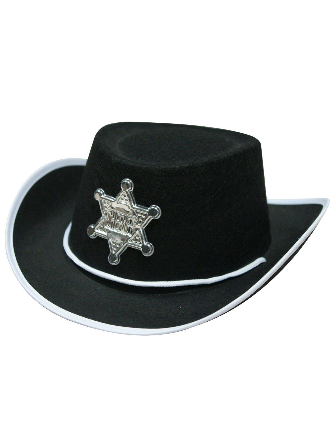 Chapeau shériff noir enfant