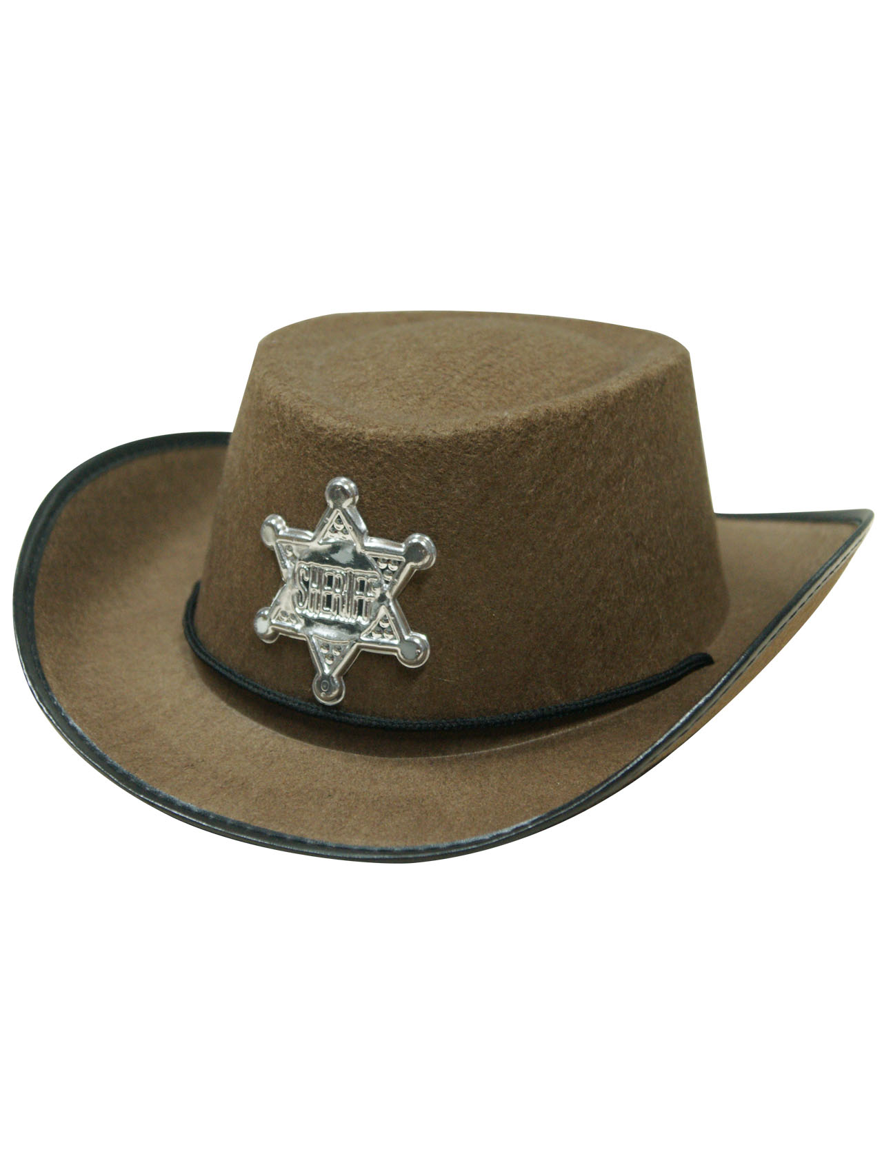 Chapeau shériff marron enfant