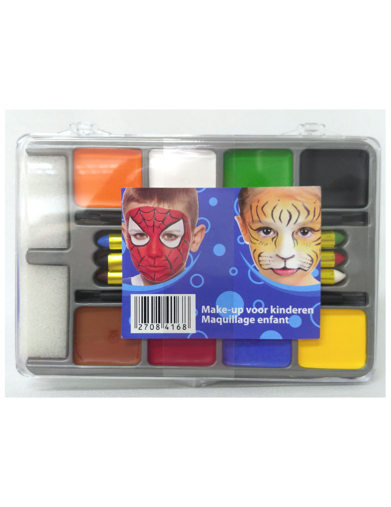 Palette maquillage 8 fards et 6 crayons garçon