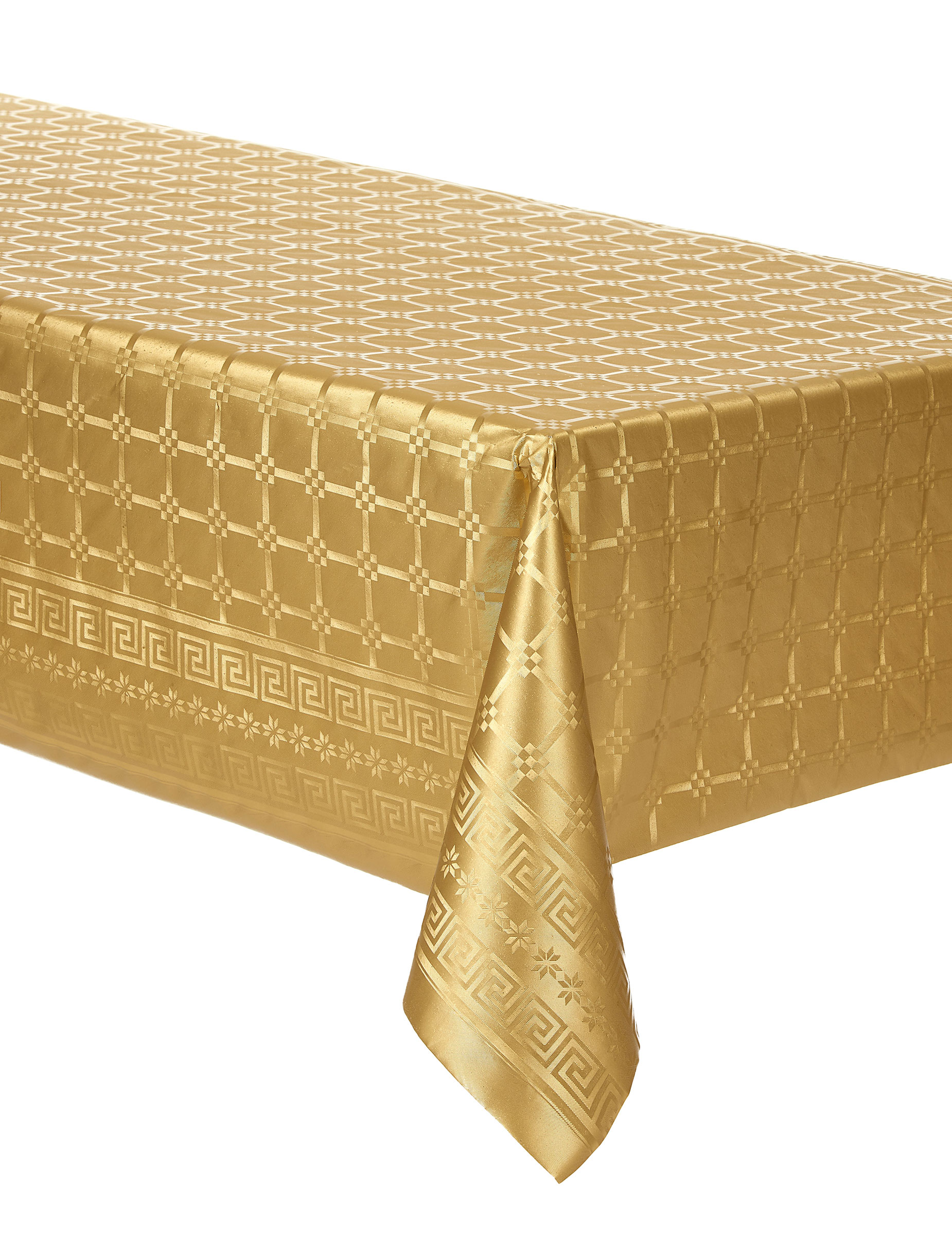 Nappe en rouleau papier damassé doré 6 m