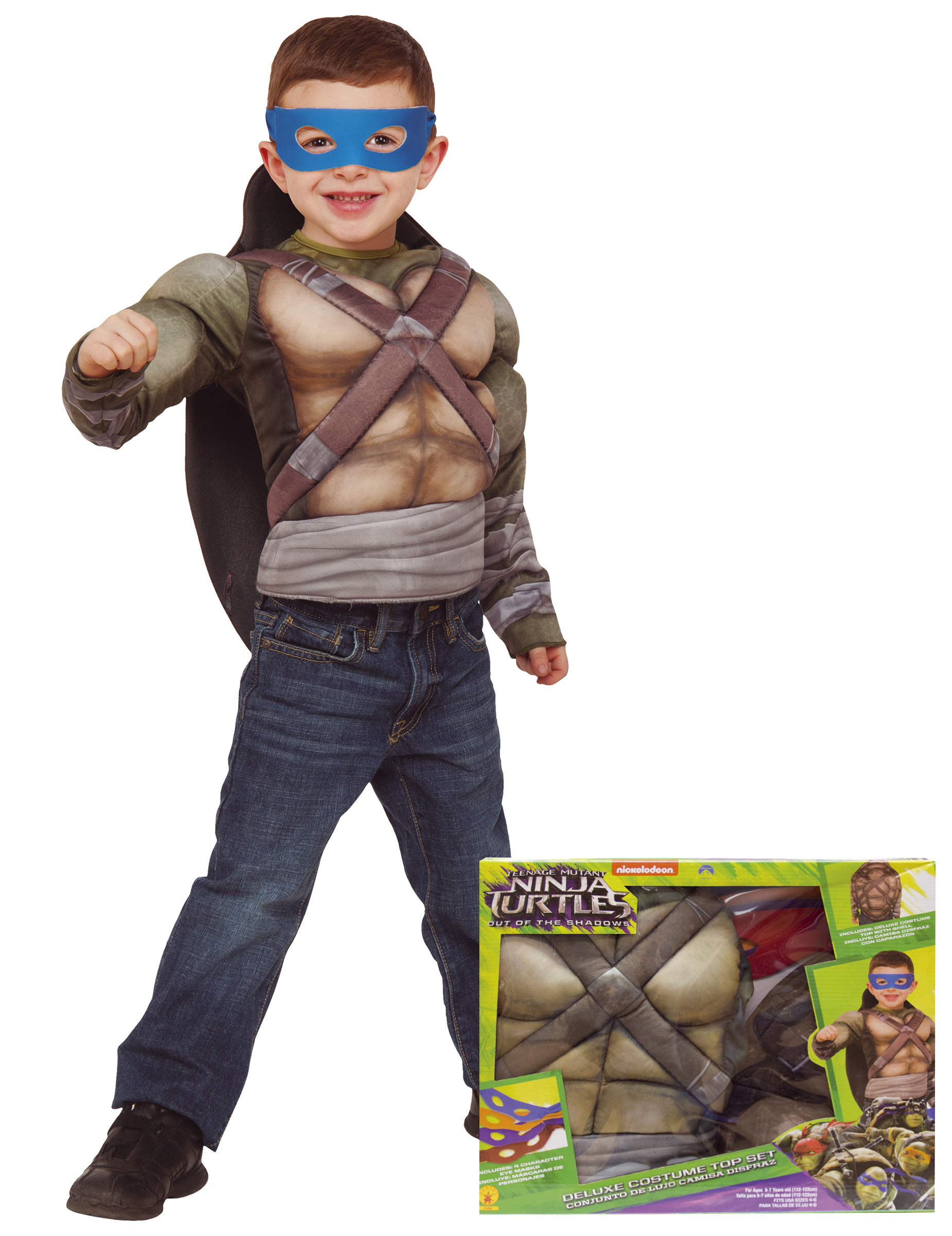 Coffret déguisement luxe Tortues Ninja  musclé ave Carapace