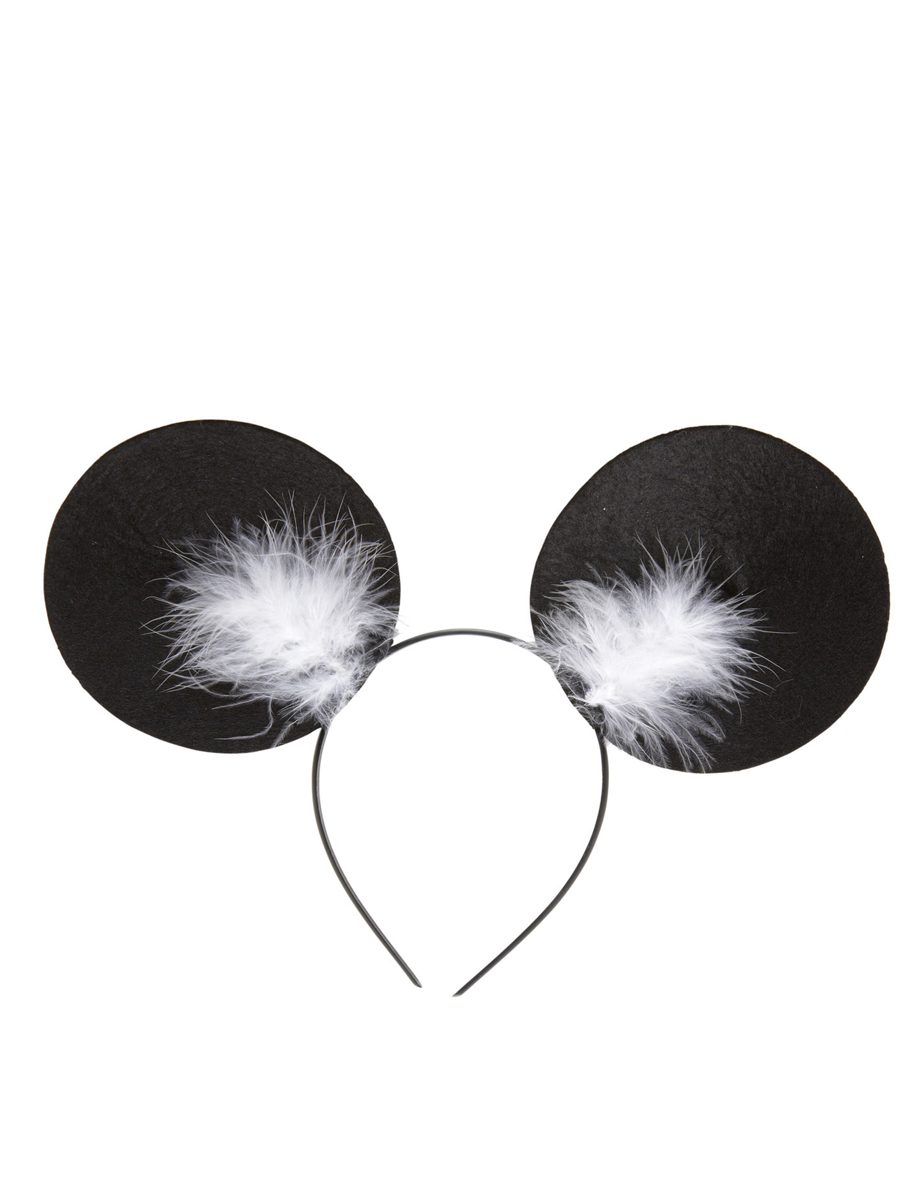 Serre-tête oreilles de souris avec plumettes adulte