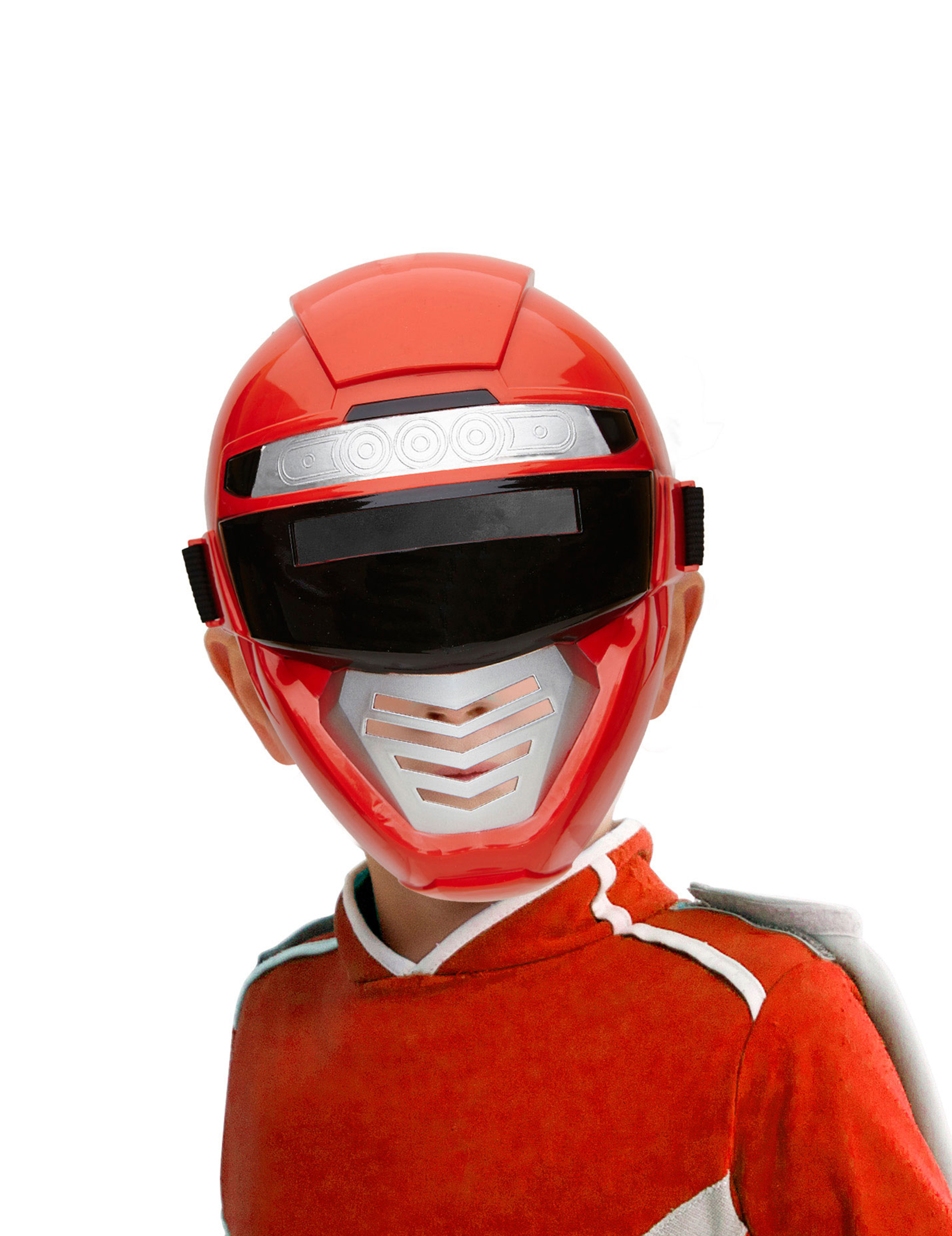 Masque power robot rouge enfant