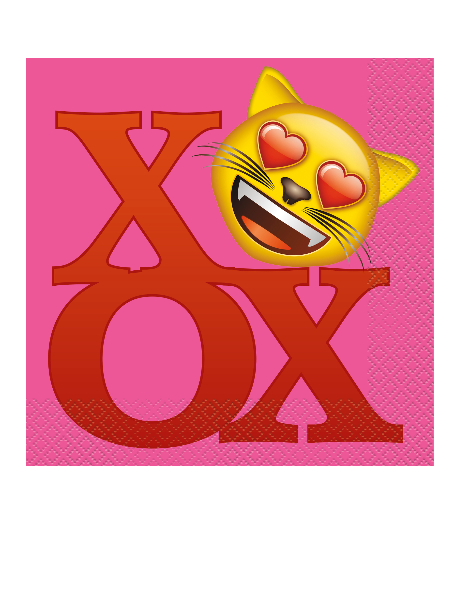 20 Serviettes en papier Emoji 33 x 33 cm