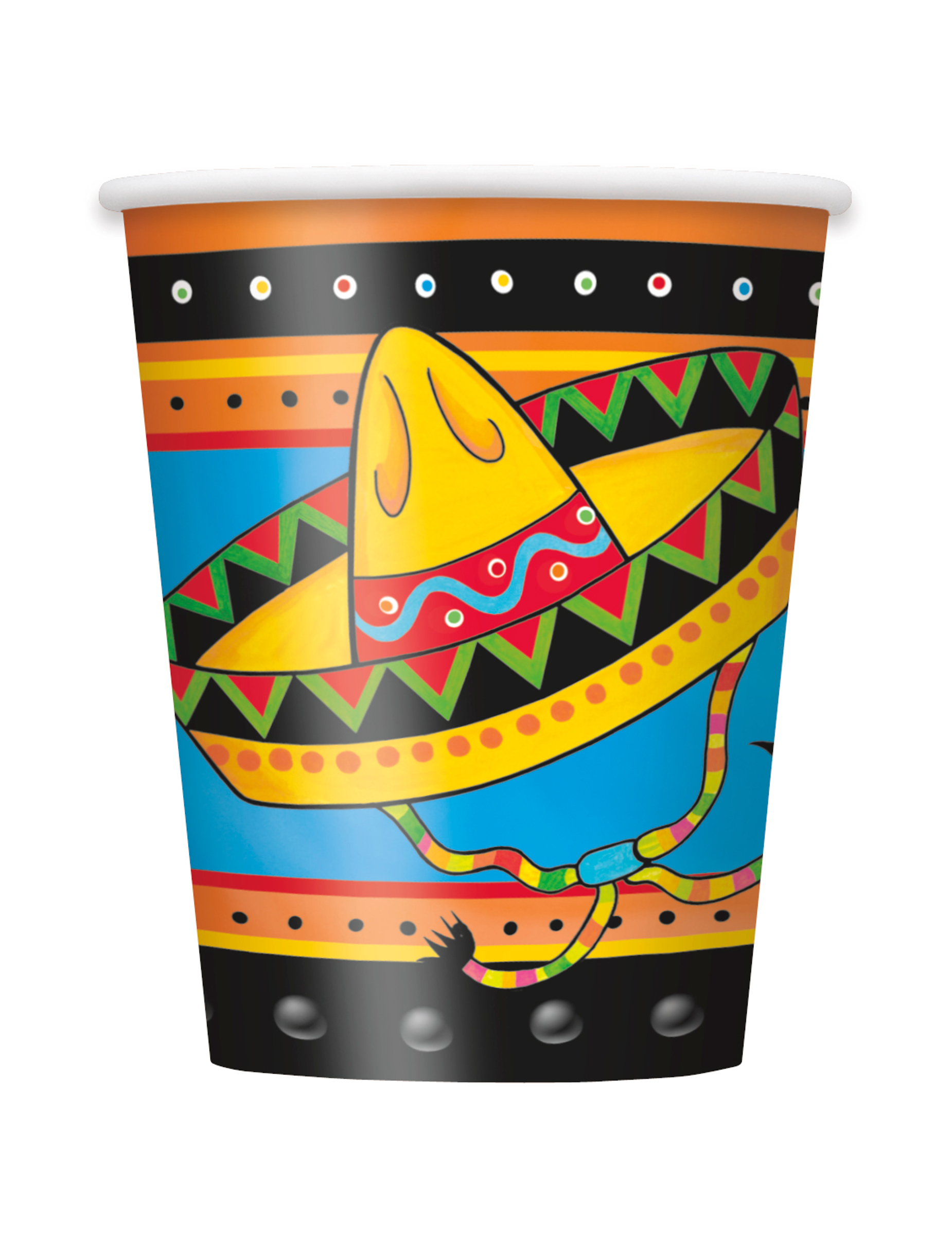 8 Gobelets en carton Mexique