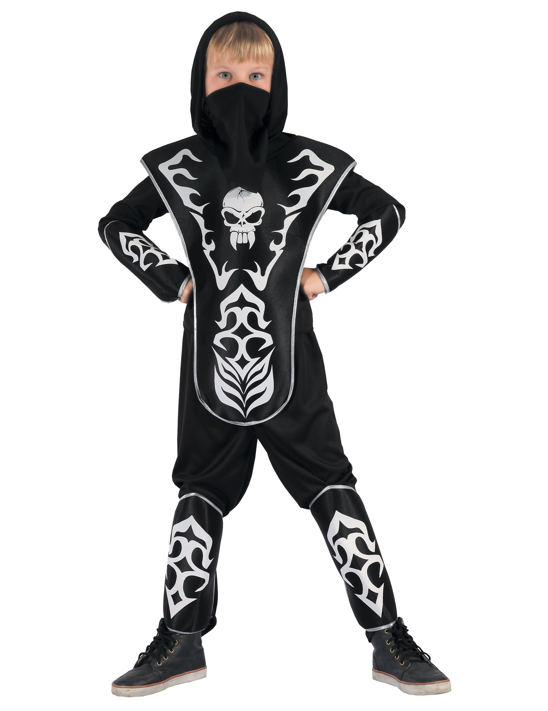 Déguisement ninja tête de mort garçon