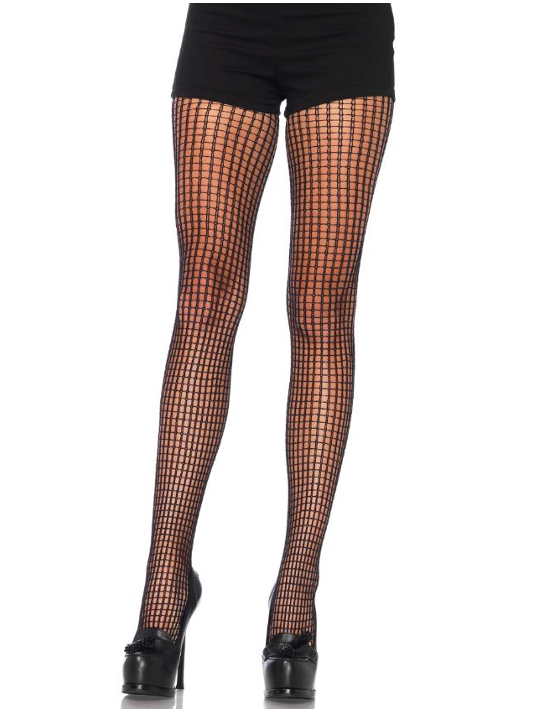 Collants résille maille carrée femme
