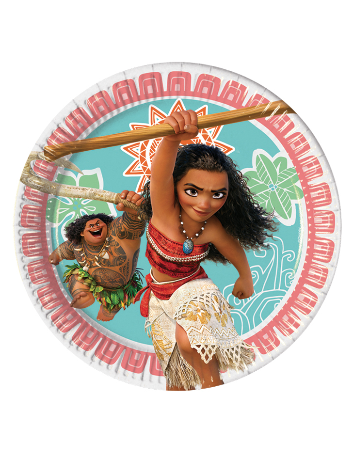 8 Petites assiettes Vaiana 18 cm