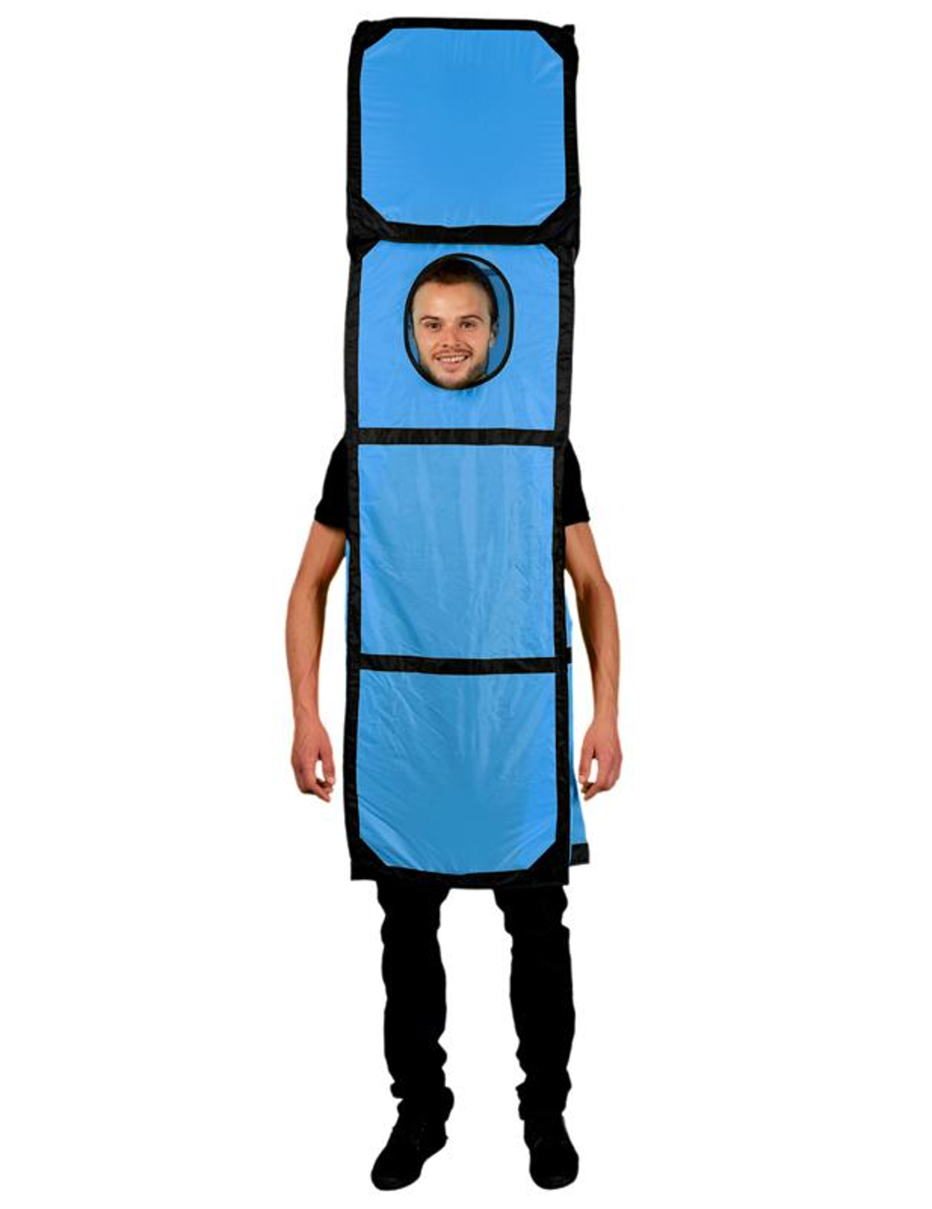 Déguisement Tetris bleu forme I adulte Morphsuits