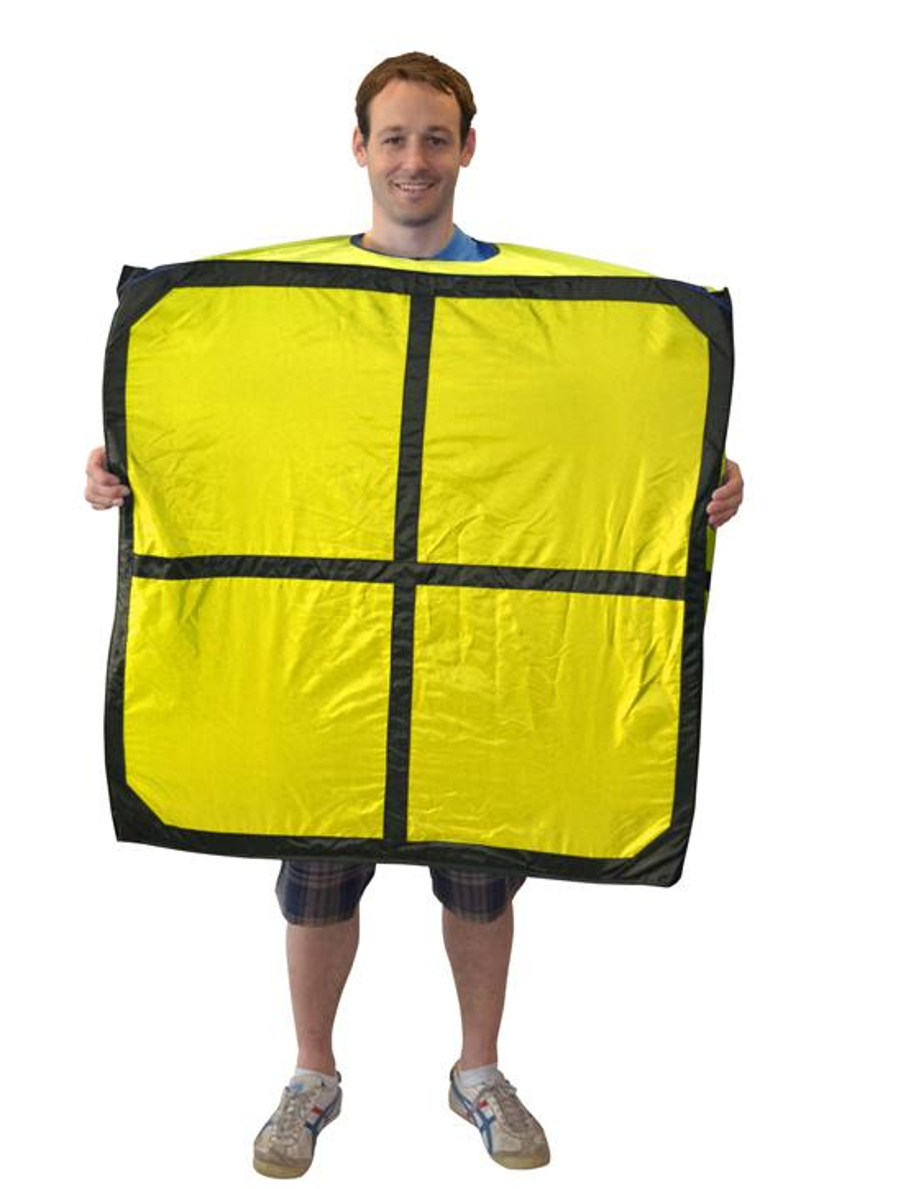 Déguisement Tetris jaune forme O adulte Morphsuits
