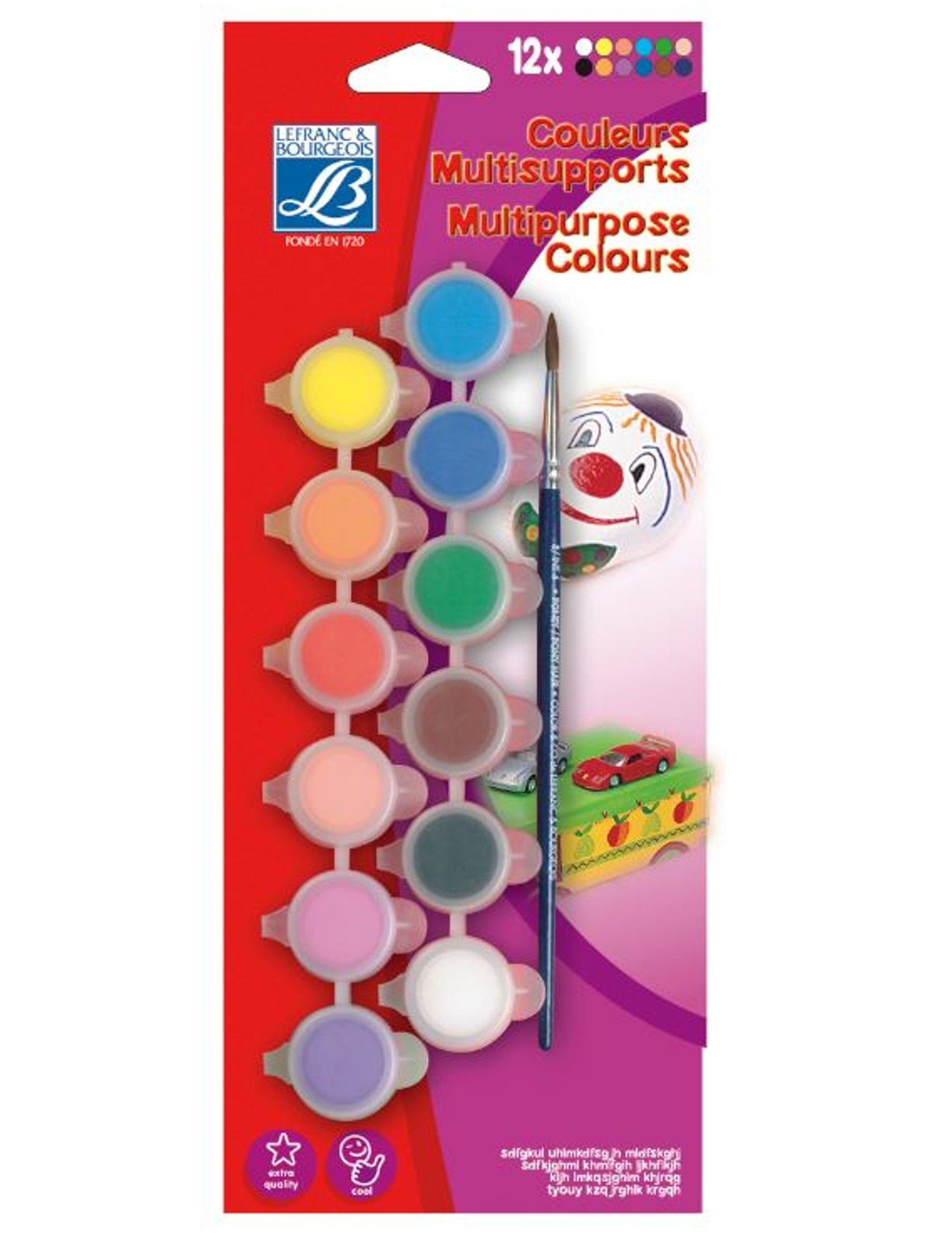 Palette de peinture 12 couleurs Lefranc & Bourgeois®
