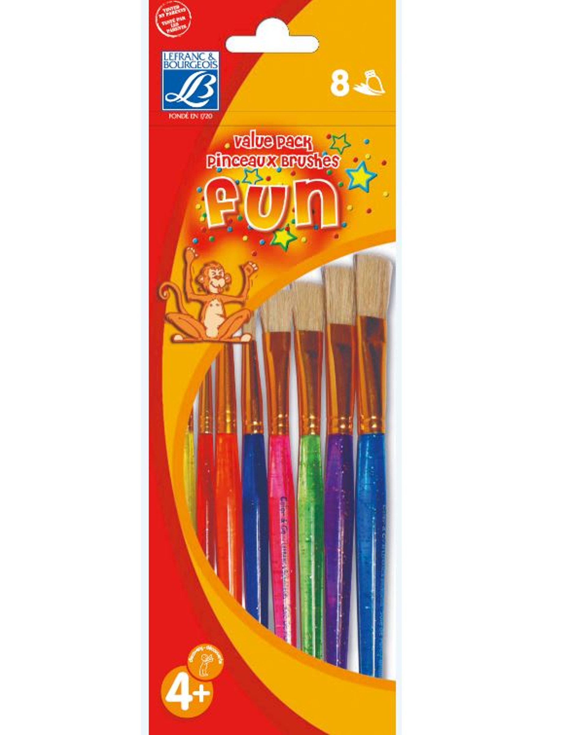 8 pinceaux colorés Lefranc & Bourgeois®