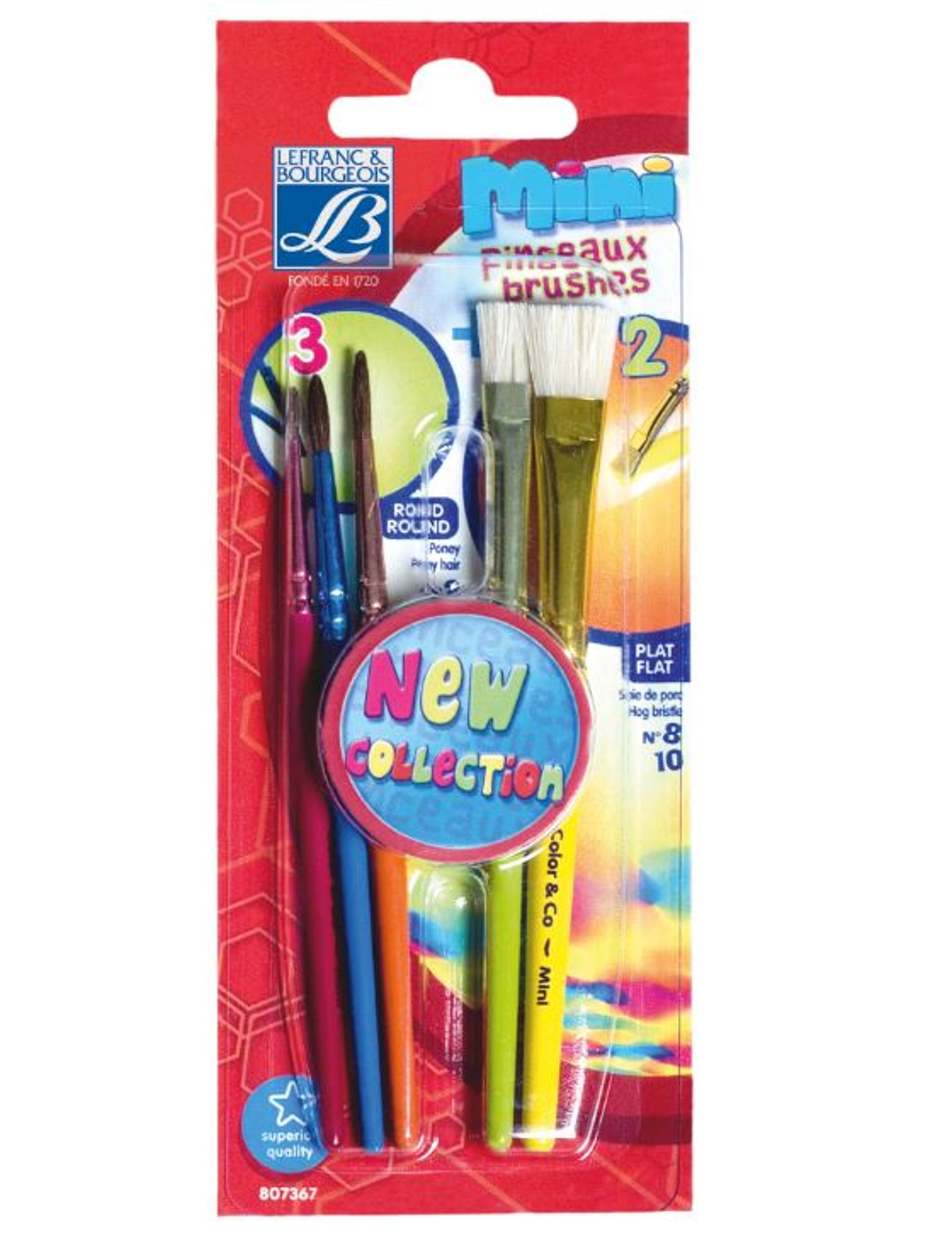 5 mini pinceaux Lefranc & Bourgeois®