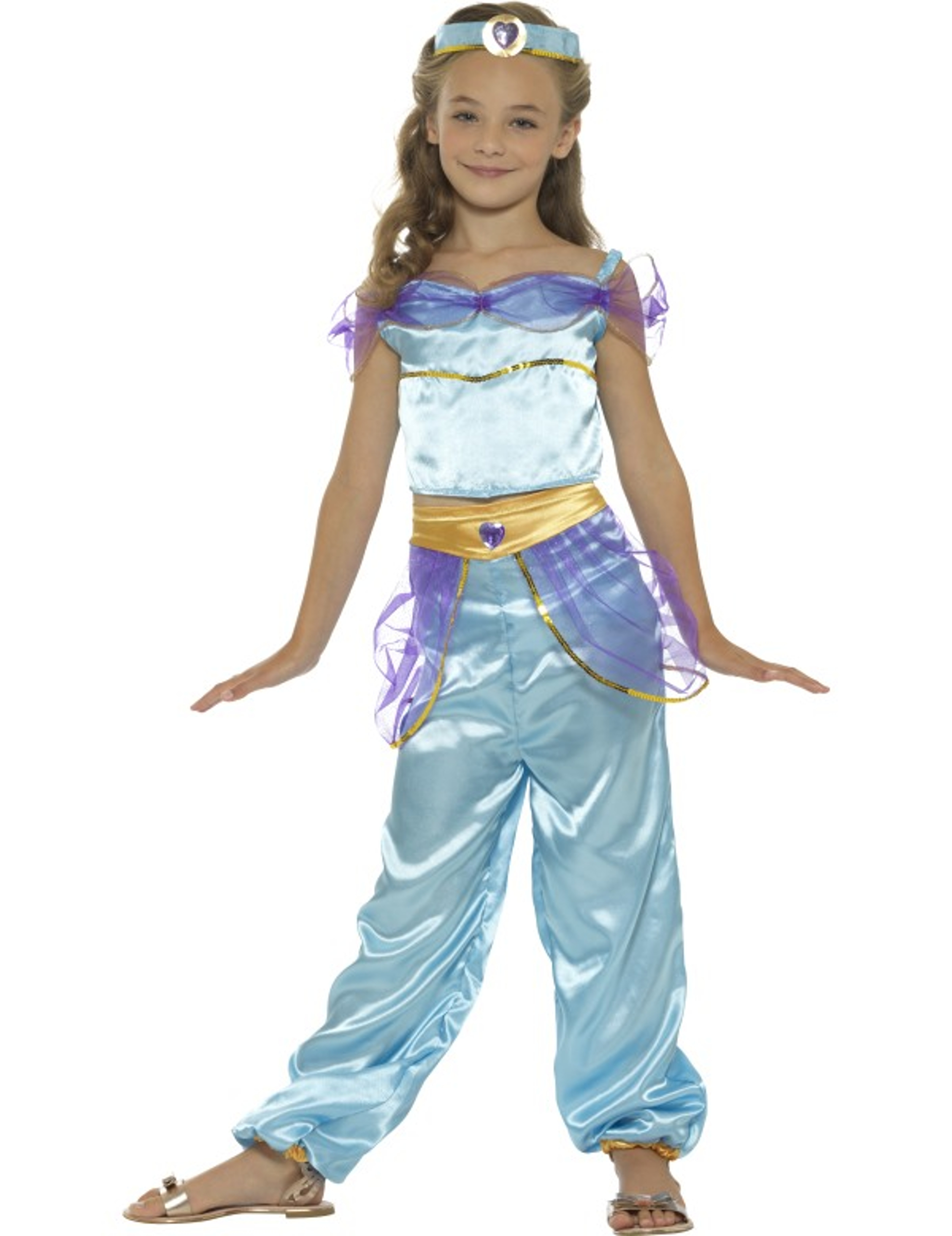 Déguisement princesse arabe bleue fille