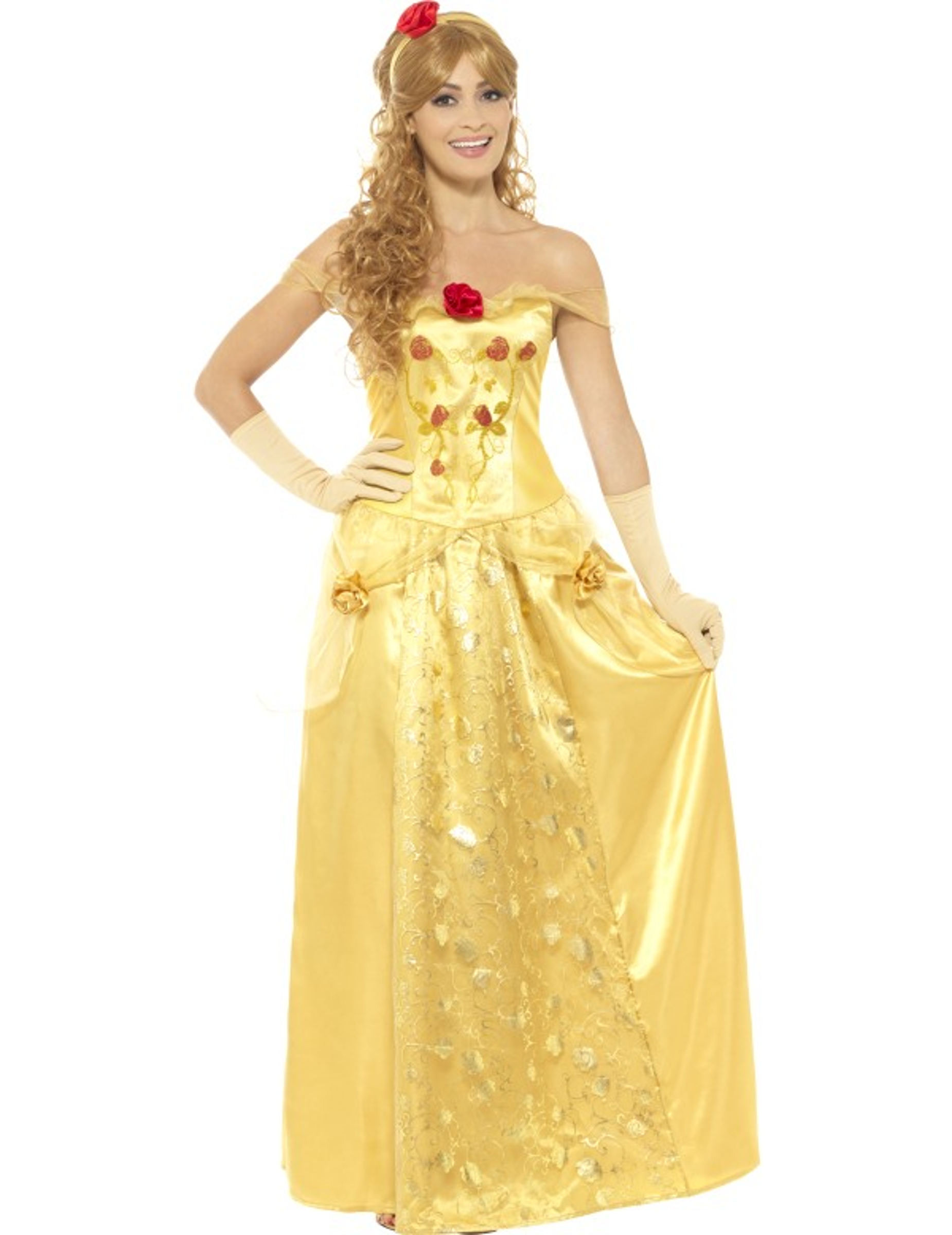 Déguisement princesse des rêves jaune femme