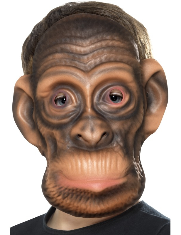 Masque tête de chimpanzé enfant