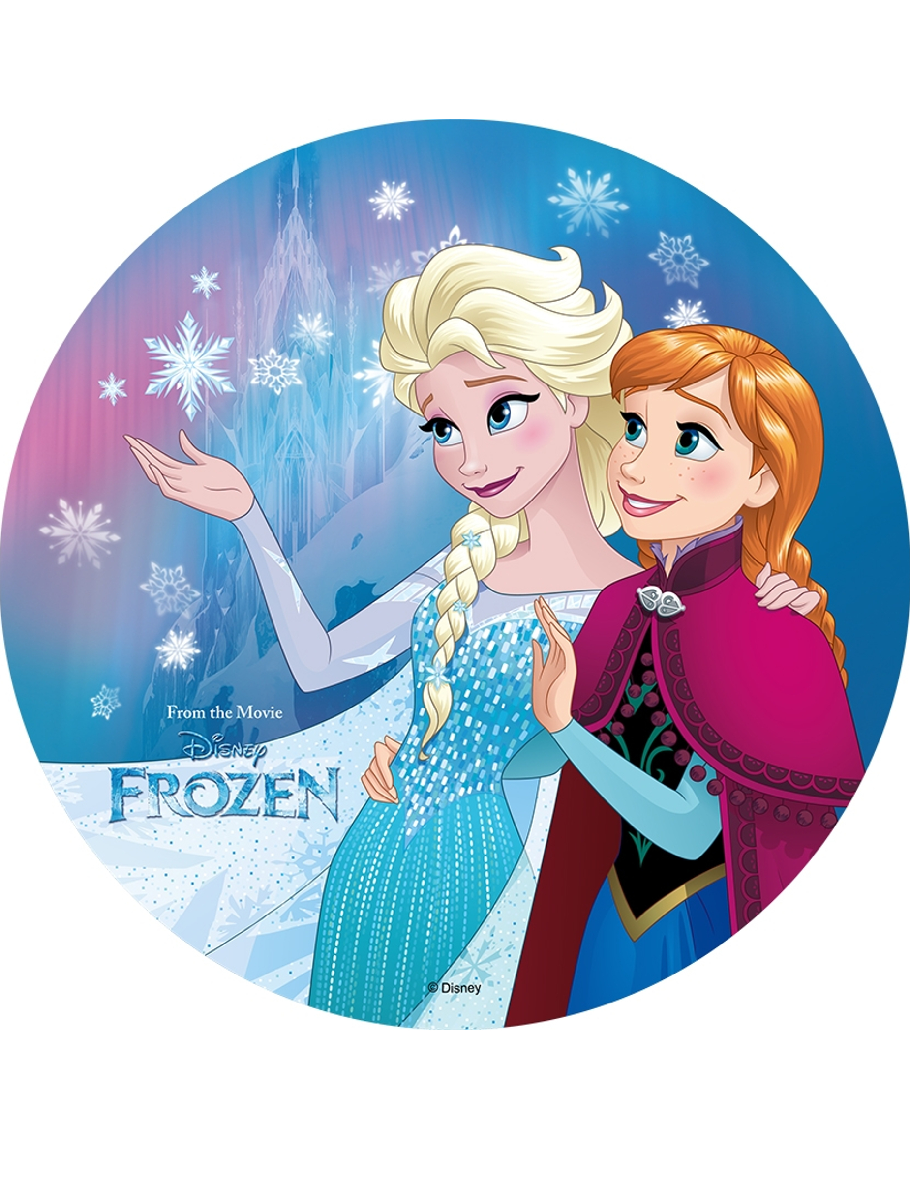 Disque azyme La Reine des Neiges 20 cm
