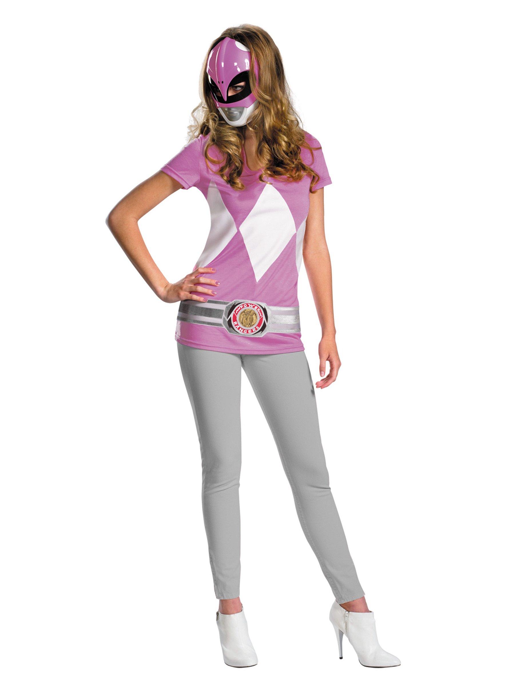 Déguisement t-shirt Power Rangers Rose femme