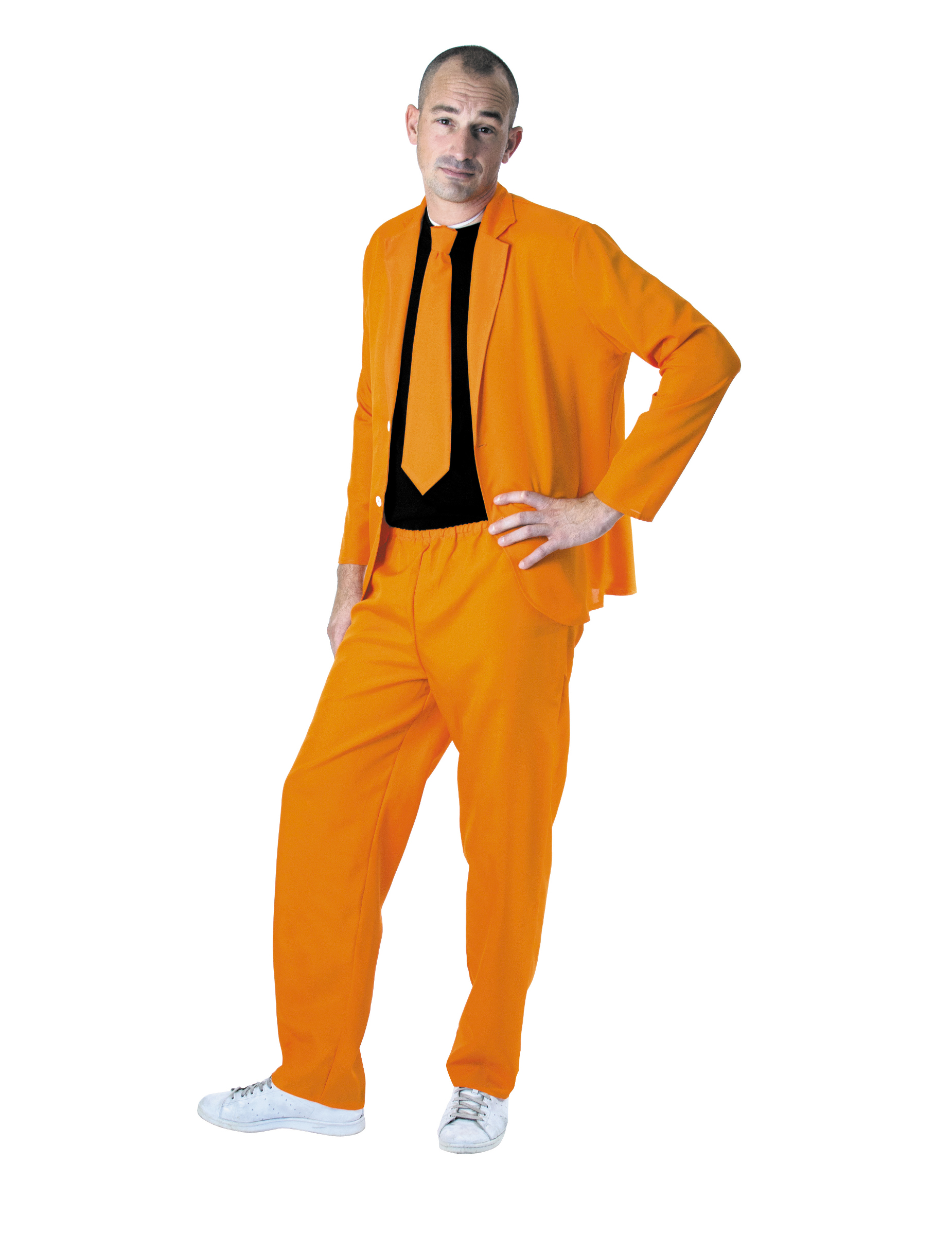 Costume fashion orange fluo adulte