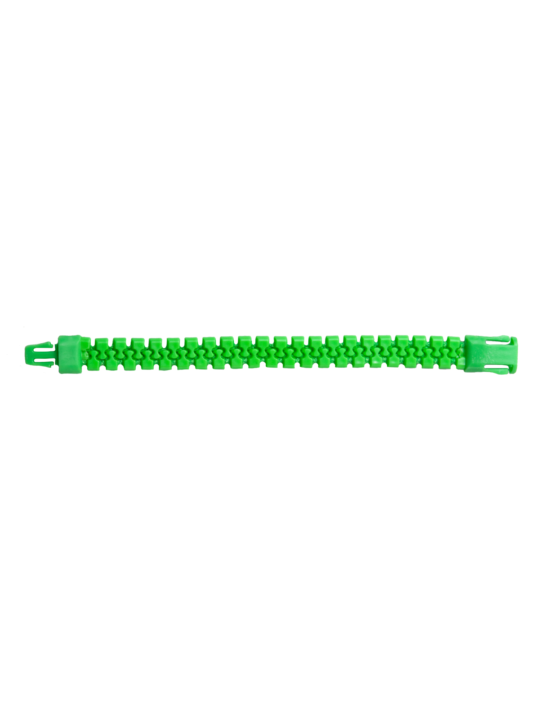 Bracelet zip vert adulte